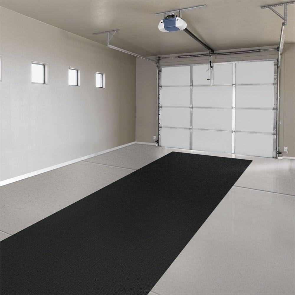 House, Home and More Indoor Outdoor Carpet with Rubber Marine Backing - Black - 6 Feet x 20 Feet - Durable, UV-Resistant - Adds Color and Comfort to Your Deck, Patio or Other Outdoor Rug Space.