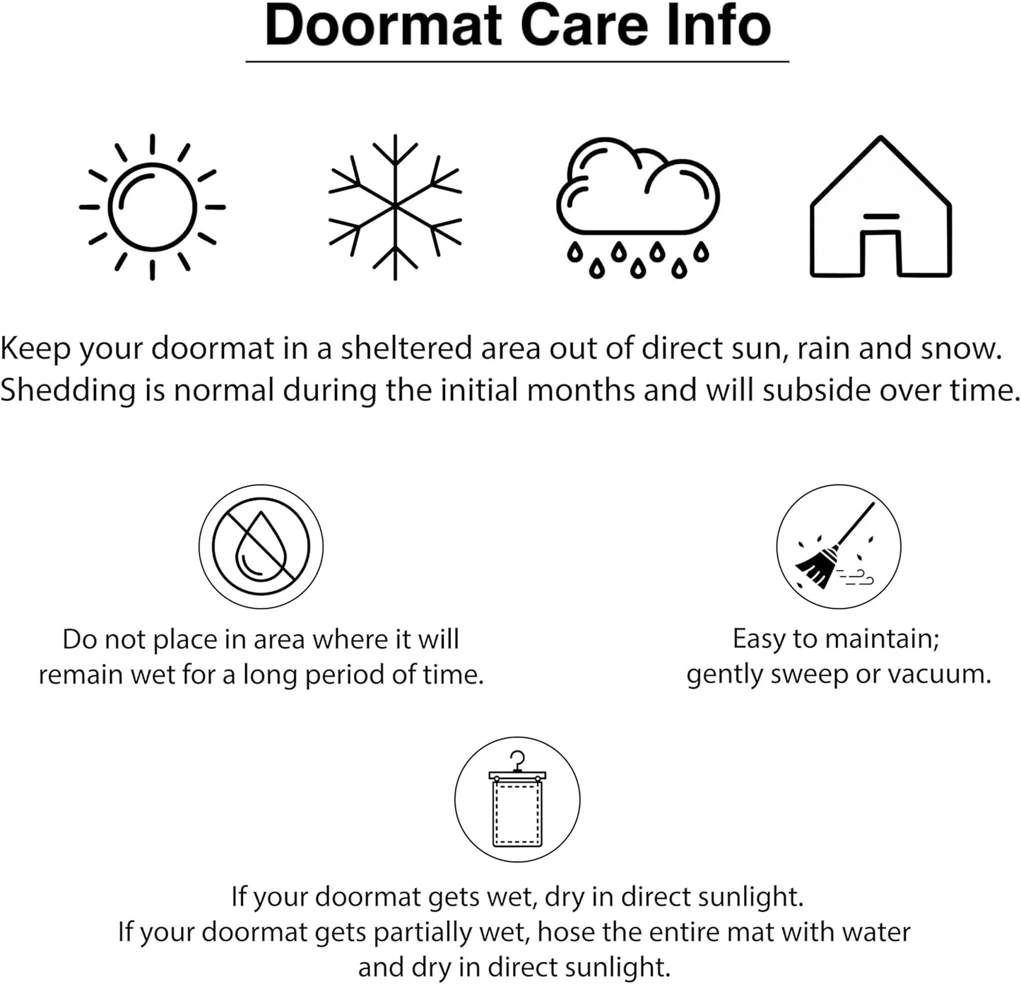 Calloway Mills 152961830Q Black Border 18" x 30" Monogram Doormat, (Letter Q)