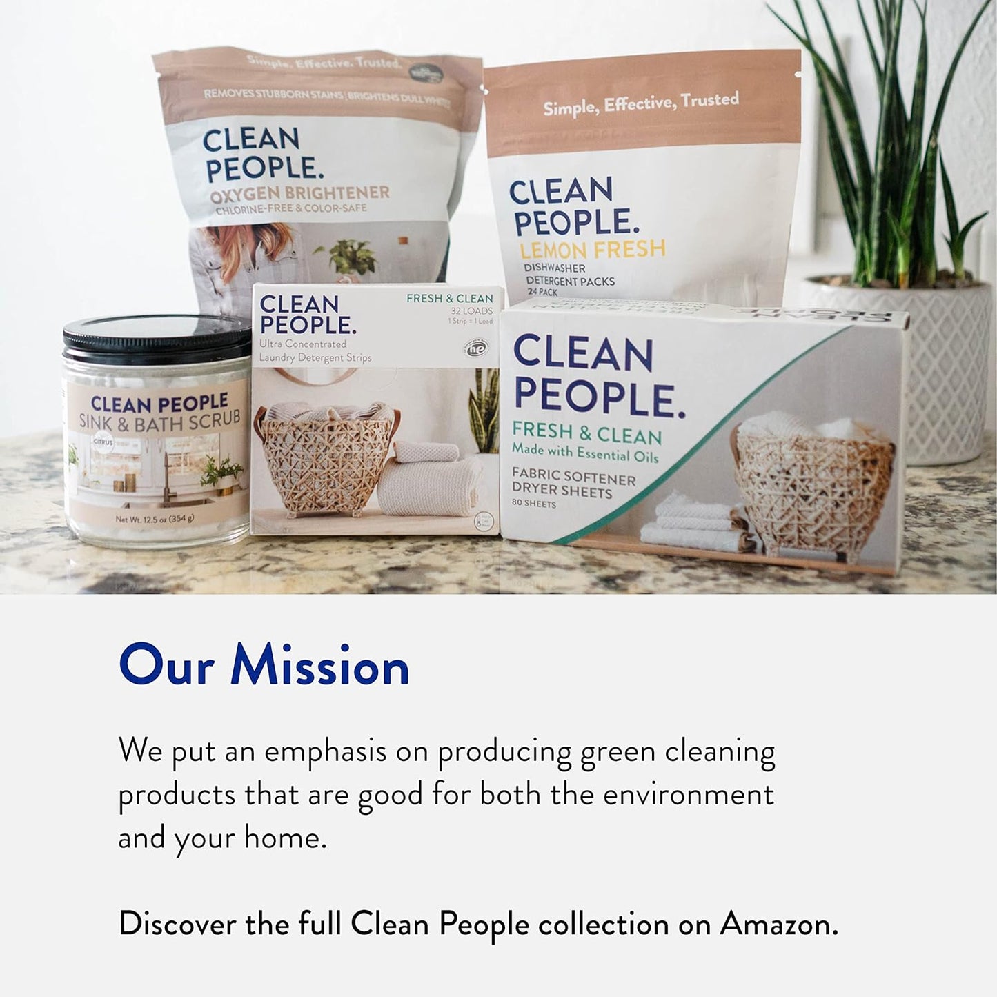 The Clean People Fragrance Free Laundry Detergent Pods - Hypoallergenic Laundry Pods - Ultra Concentrated, Recyclable Packaging, Stain Fighting - Fragrance Free, 32 Pack