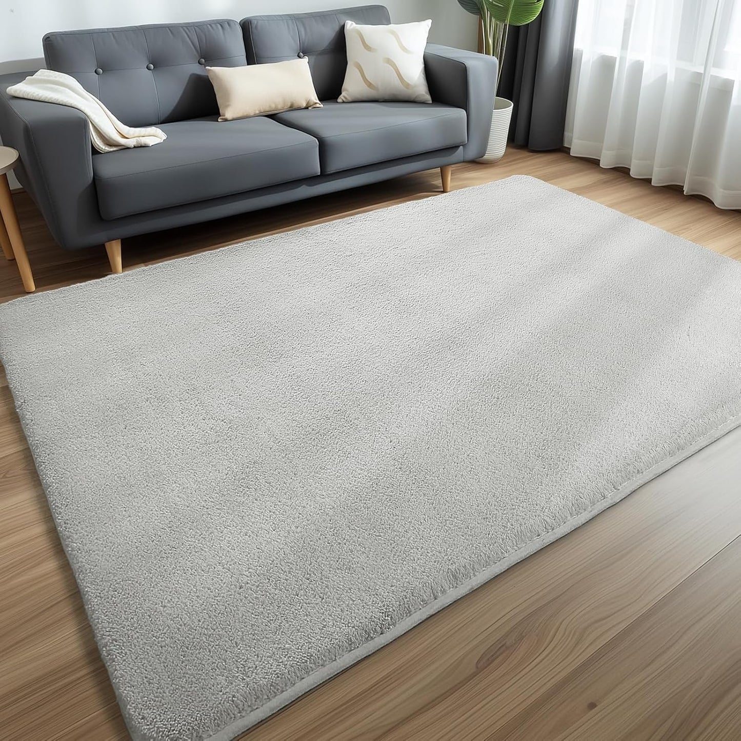 Sour Lemon 5x7 Area Rugs for Living Room, Soft Large Area Rug Fluffy Rugs for Bedroom,Machine Washable Area Rug Non Slip Carpet Rug for Living Room Playroom Kids Room Home Decor