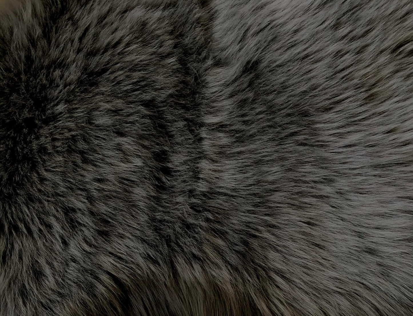 LAMBZY Faux Sheepskin Super Soft Hypoallergenic Free Shape Silky Shag Rug, Luxury Shaggy Plush Carpet for Bedrooms Living Kids Room Sofa Rugs (Dark Grey, Decto 10 Pelts 6'x10')