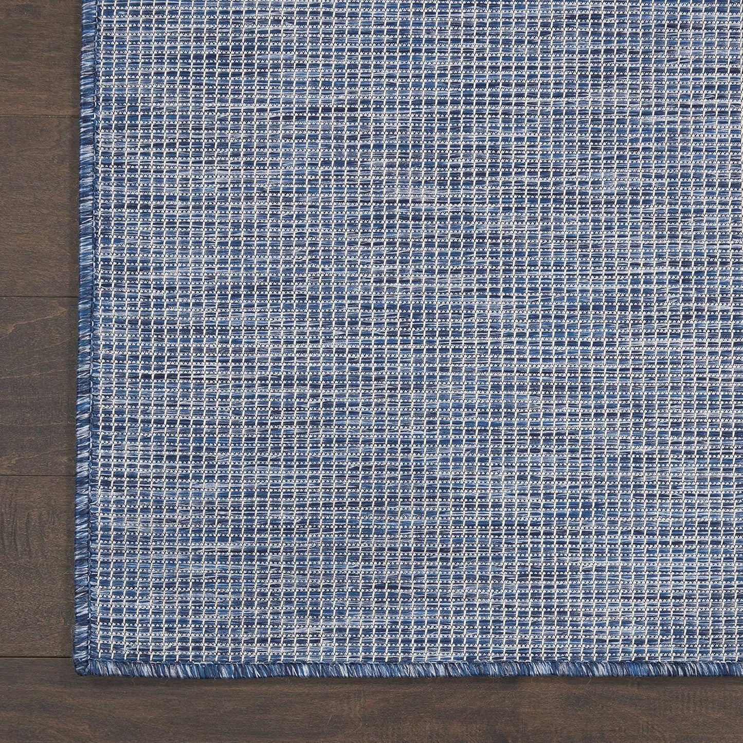 Nourison Positano Indoor-Outdoor Navy Blue 5' x 7' Area Rug, Easy Cleaning, Non Shedding, Bed Room, Living Room, Dining Room, Backyard, Deck, Patio (5x7)