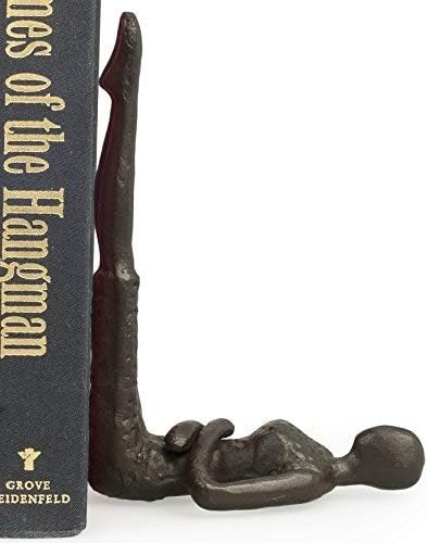 Danya B. ZI11217 Contemporary 2 Piece Ladies Stretching Cast Iron Metal Art Bookend Set