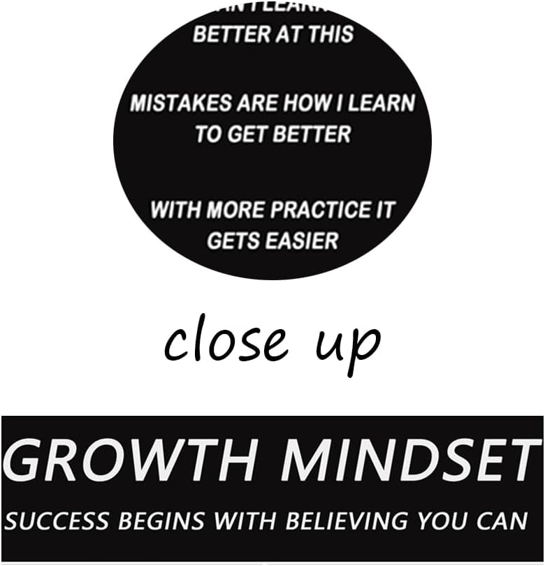 Motivational Canvas Wall Art Inspirational Growth Mindset Poster Canvas Paintings Inspiring Picture Prints Artwork for Home Living Room Office Wall Decor Wooden Framed Ready to Hang [18''W x 24''H]