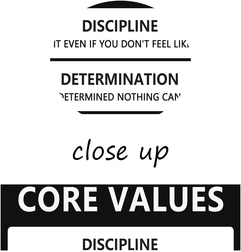Inspirational Poster Motivational Canvas Wall Art Inspiring Core Values Prints Artwork for Office Living Room Modern Home Decor Painting Pictures Stretched and Framed Ready to Hang [24''Wx 36''H]