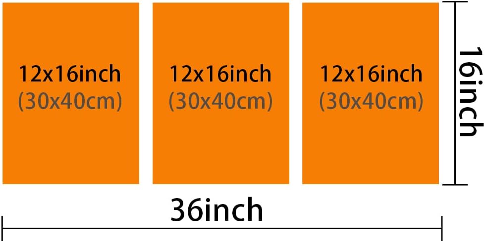 TUMOVO 3 Piece Wall Pictures for Living Room Red Sports Car Painting on Canvas Wall Decor Art Famous Super Car Poster for Men Boys Bedroom Wall Art Modern Artwork Framed Ready to Hang, 36" Wx16 H
