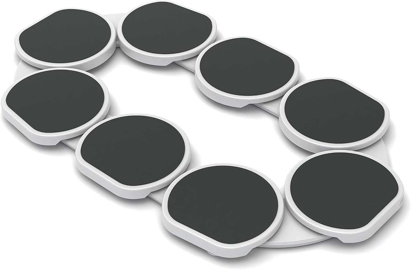 Full Set - Dark Gray - The First Patented Lazy Susan Turntable Expandable for Rectangular & Oblong Tables - Kitchen & Dining Tables - Great Gift! Parties & Gatherings.