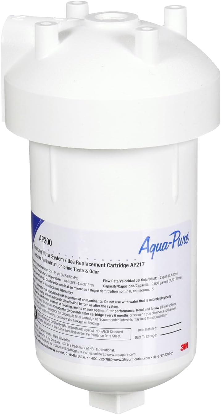 3M Aqua-Pure Under Sink Water Filter System AP200, Full Flow