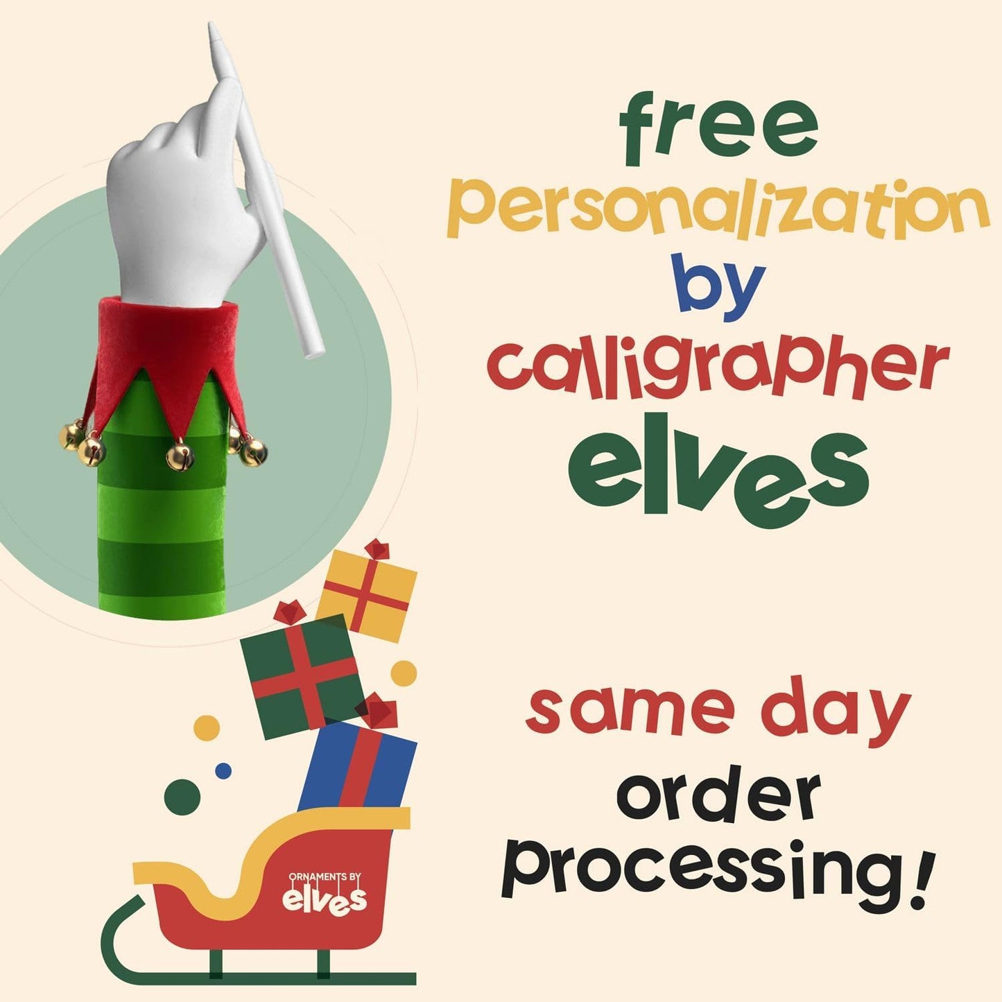 Ornaments by Elves - Personalized Fisherman Santa Christmas Ornament 2024 - Customized Fishing Santa Claus Hanging Decor for Tree in Giftable Packaging