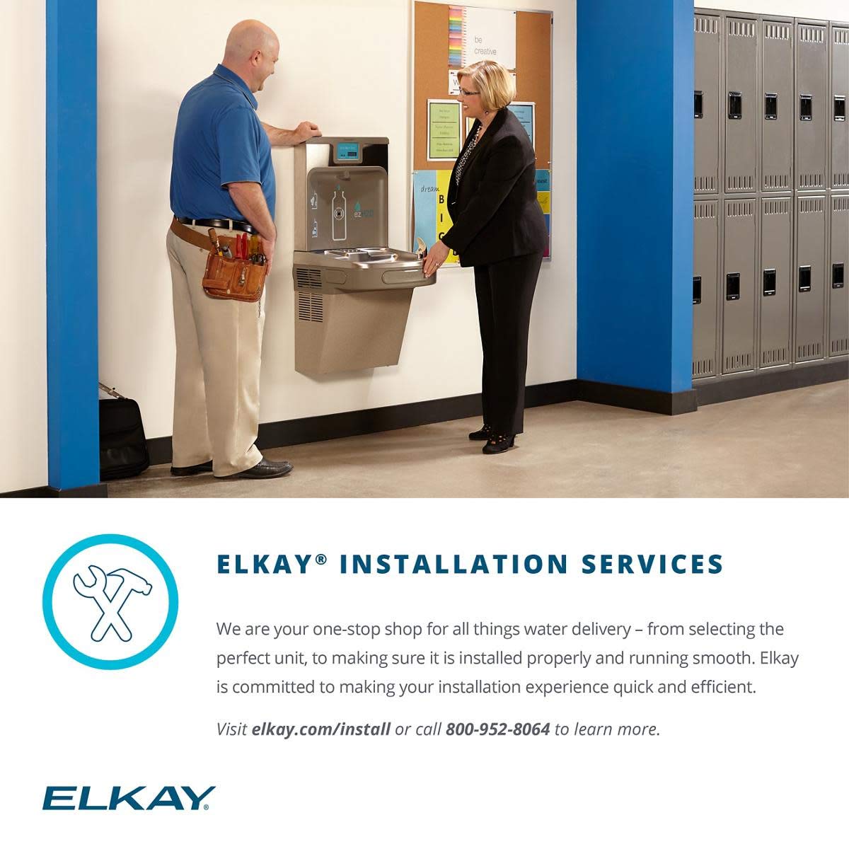 Elkay LZS8L Cooler, Light Gray Granite