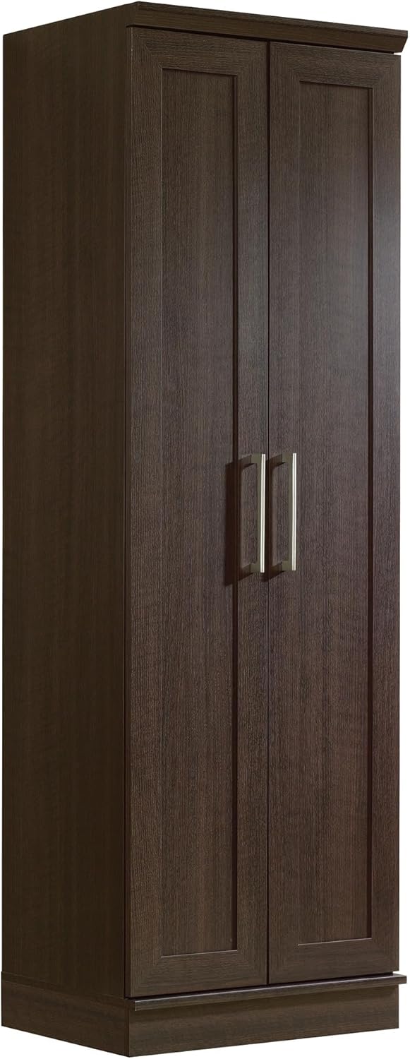 Sauder HomePlus Kitchen Pantry Storage Cabinet with Adjustable Shelves, Laundry Bathroom, L: 23.31" x W: 17.01" x H: 71.18", Dakota Oak