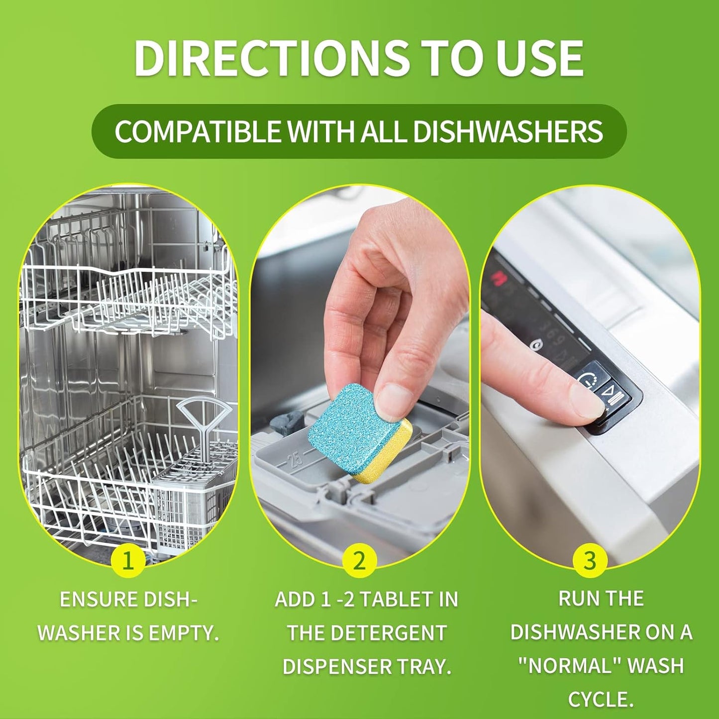 NATRUTH Dishwasher Cleaner And Deodorizer Tablets -30 Pack for Deep Cleaning, Deodorizing & Protecting, Prevents Buildup.Heavy Duty And Septic Safe.Clean Dish Washer For Limescale, Odor, Smell (Lemon)