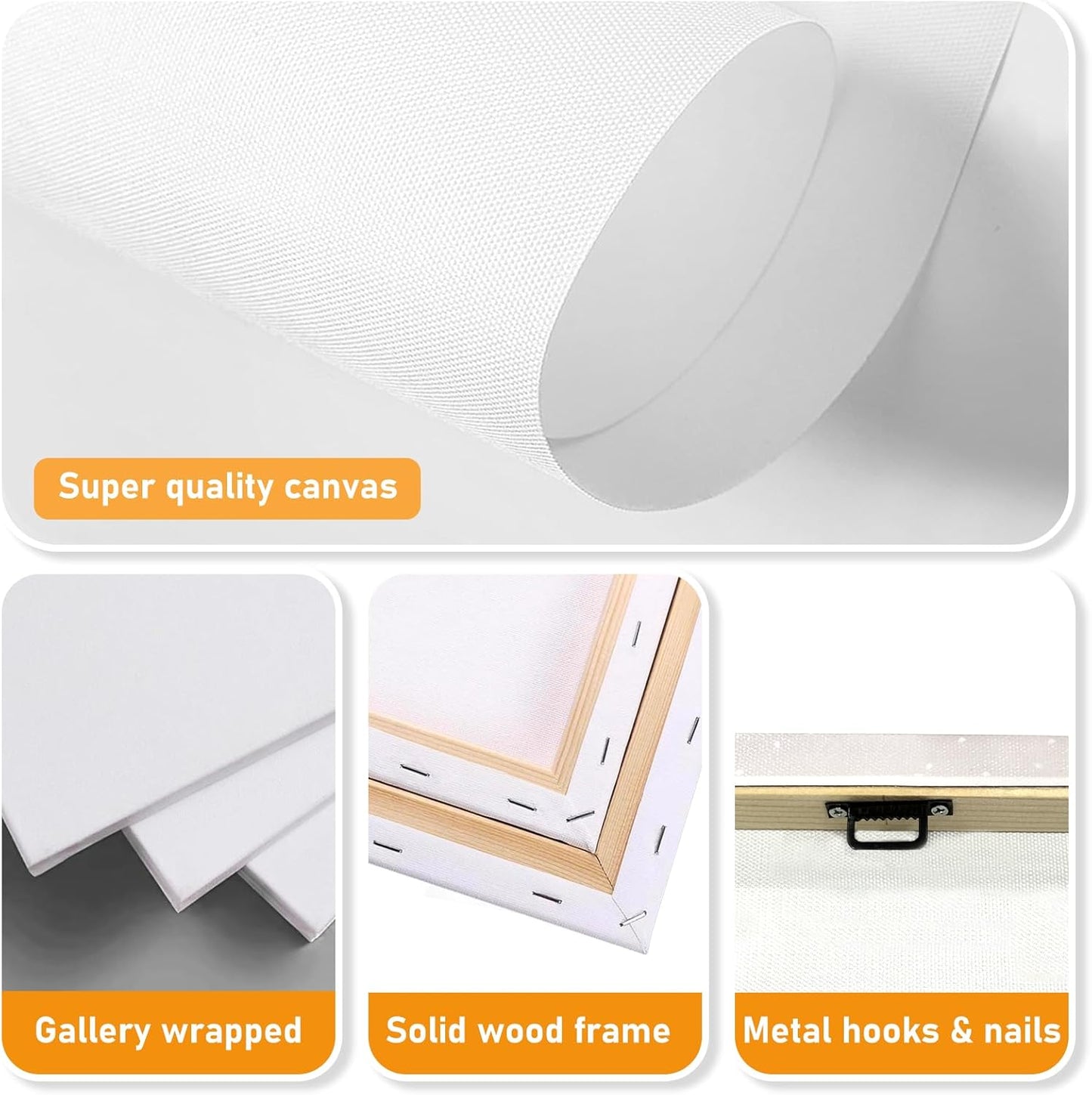 xzartdiy Custom Canvas Prints with Your Photos - Personalized Picture Print Customized Gifts for Family Home Office Wall Art Decor, Wrapped Canvas 24x12inch