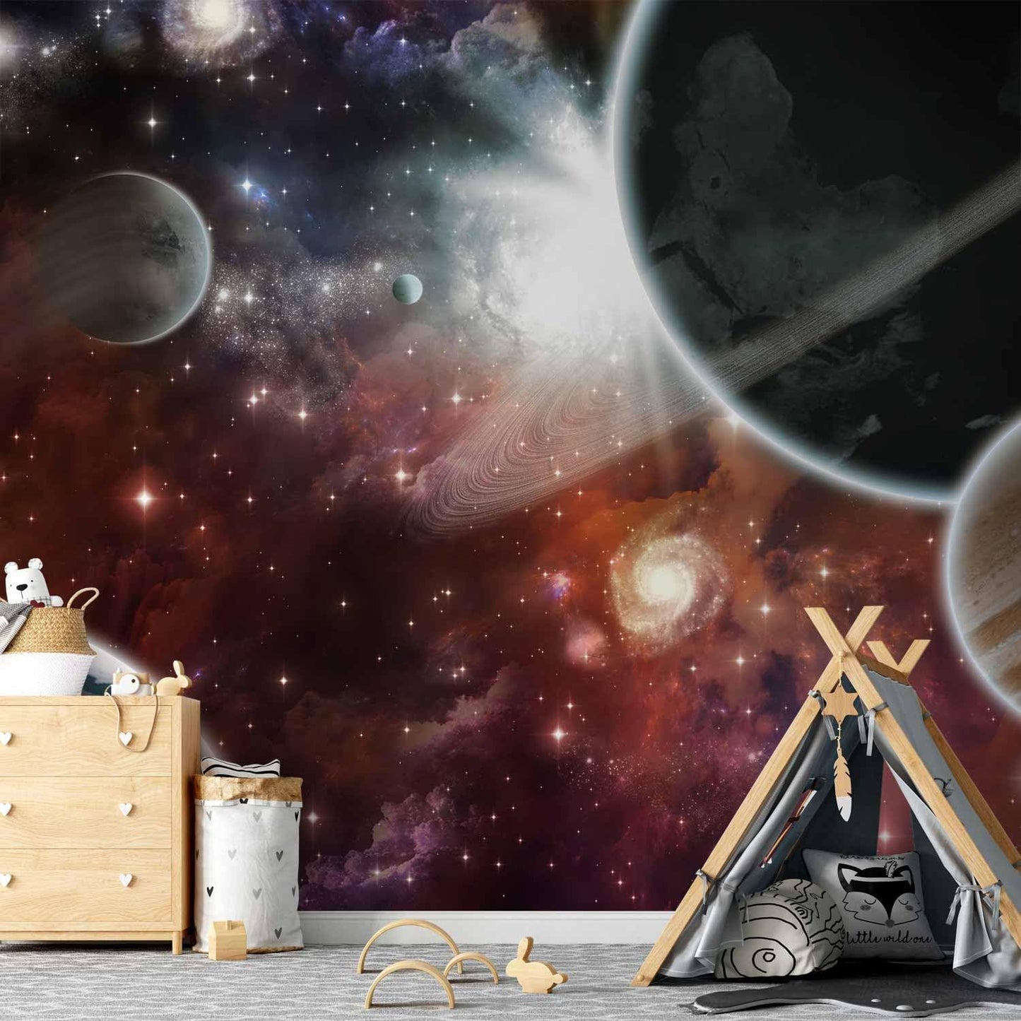 artgeist Premium Wall Mural Cosmos Galaxy 79x55 in - XXL Non-Woven Wallpaper Fleece Wall Decor Photo Print Picture Image Design Home 10110905-32