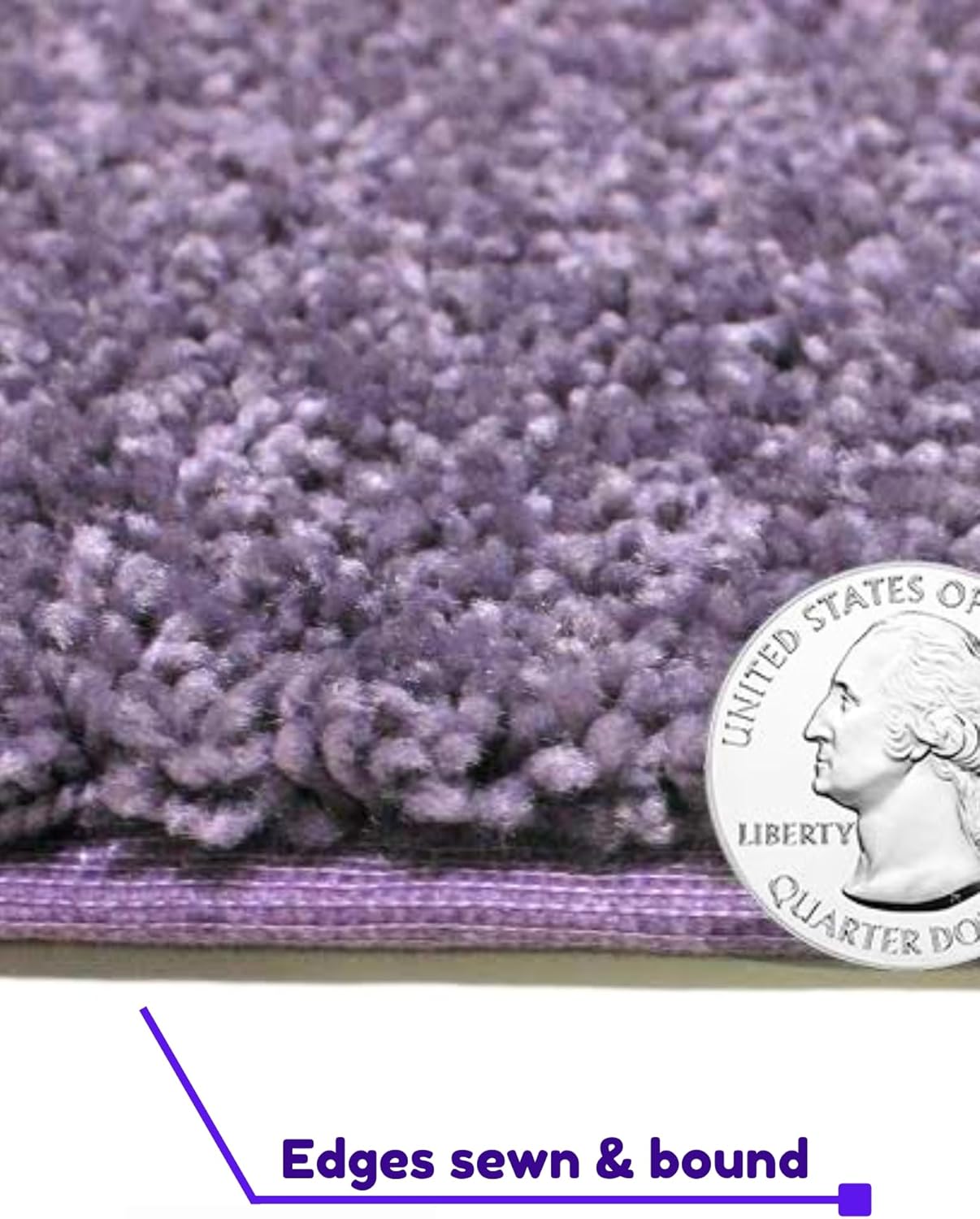 KOECKRITZ Soft and Colorful Kids Classroom Area Rugs (Passes Flammability Pill Test) Many Sizes and Bright Colors to Select from (5' x 7', Lavender)