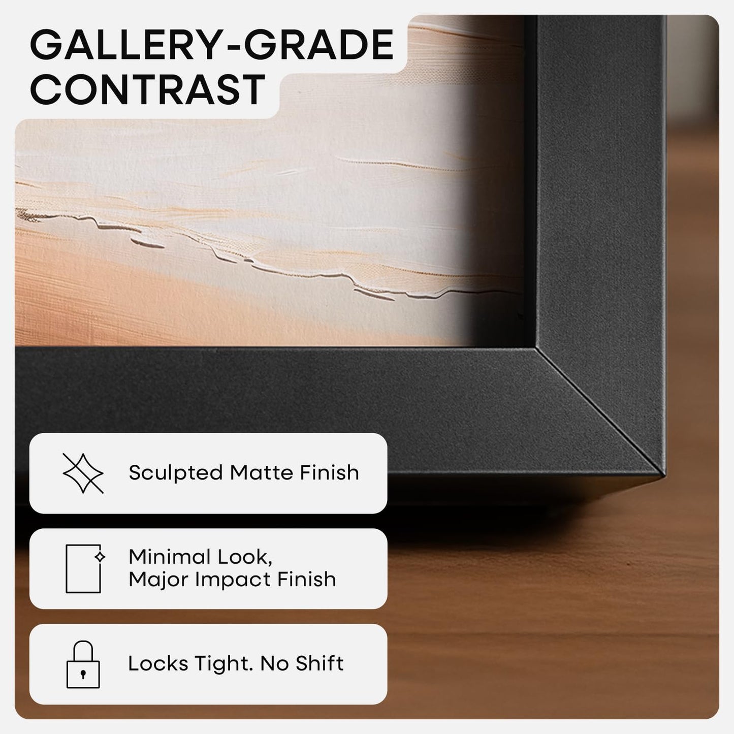 Homeforia 12x17 Picture Frame Black, High End Metal 12x17 Poster Frames with Mat 10x15 for Photo, 12 x 17 Black Frame Matted to 10 x 15 inch Print, 17x12 Thin Frame, Tempered Glass, Wall Kit, Set of 1