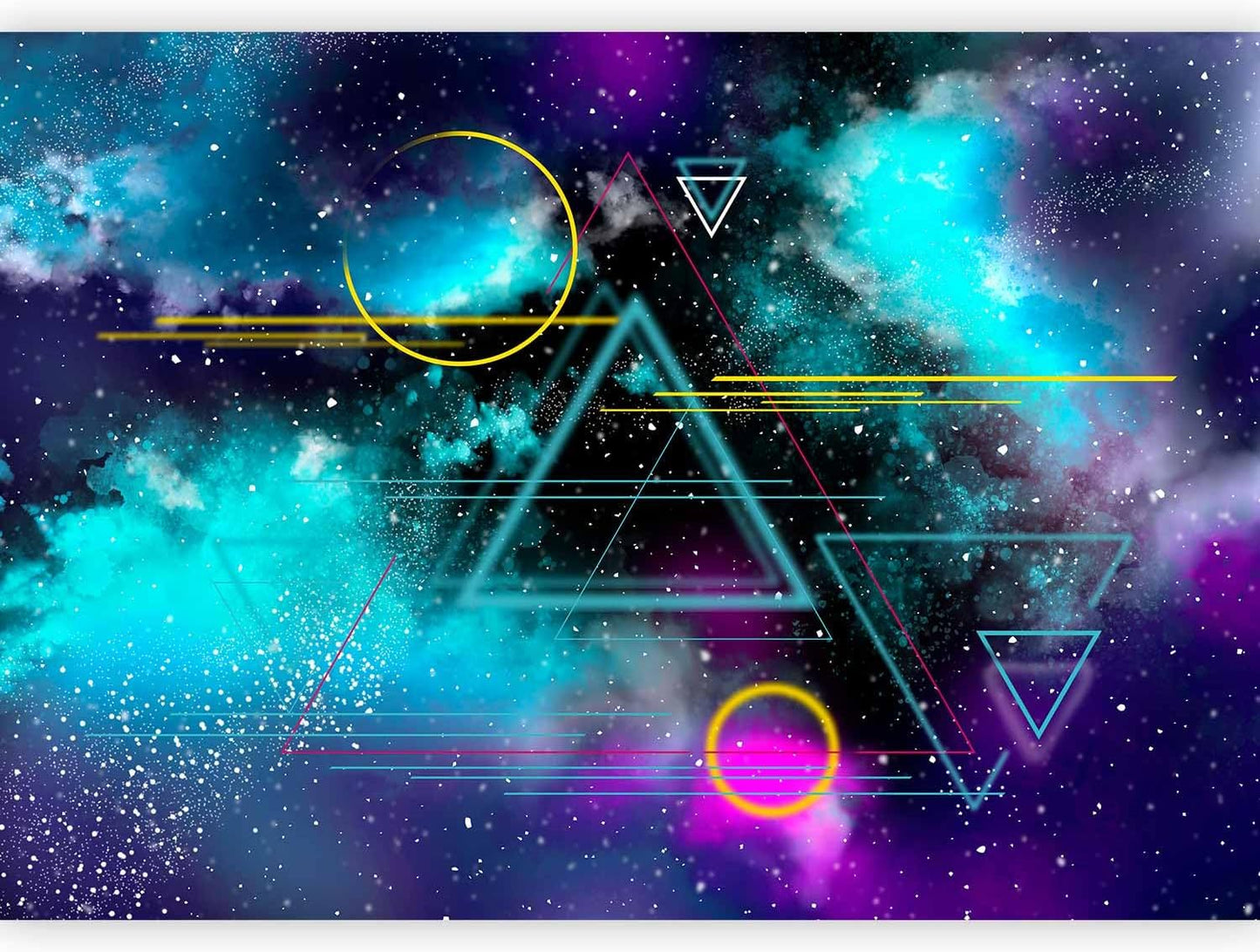 artgeist Premium Wall Mural Galaxy 79x55 in - Non-Woven Wallpaper Fleece Wall Decor Photo Print Picture Image Design Home Mural Cosmos Galaxy Cosmonaut Astronaut a-A-10328-a-a