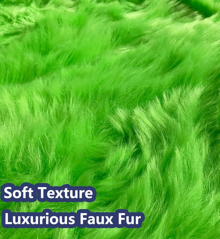 AISENO 60 Inch Green Christmas Tree Skirt Plush Decoration for Merry Christmas Party - Faux Fur Christmas Tree Skirt Decorations