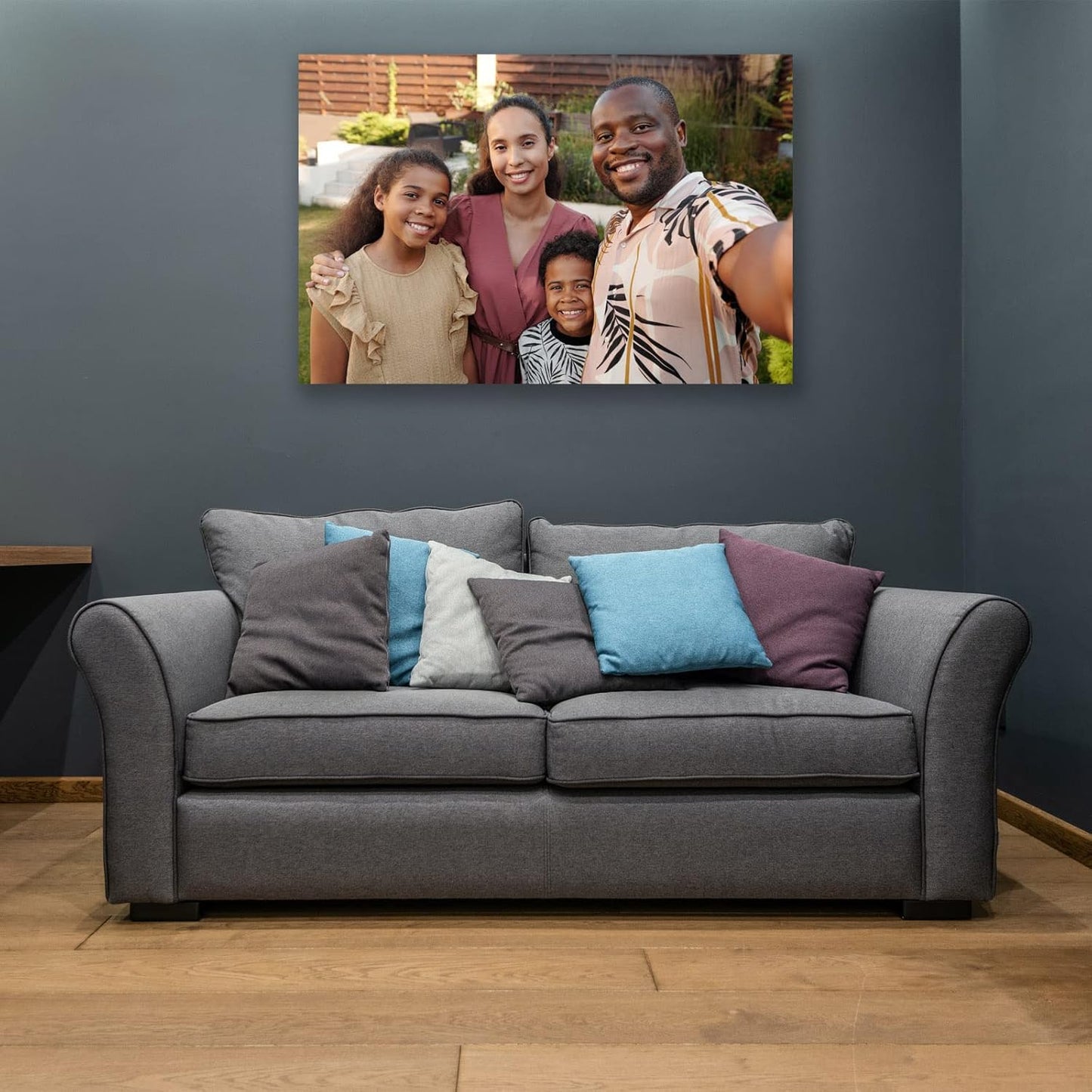 Custom Canvas Prints with Your Photos Custom Wall Art Personalized Canvas Pictures for Pet/Family Gifts for Mom/Men/Women (16''W x 16''H)