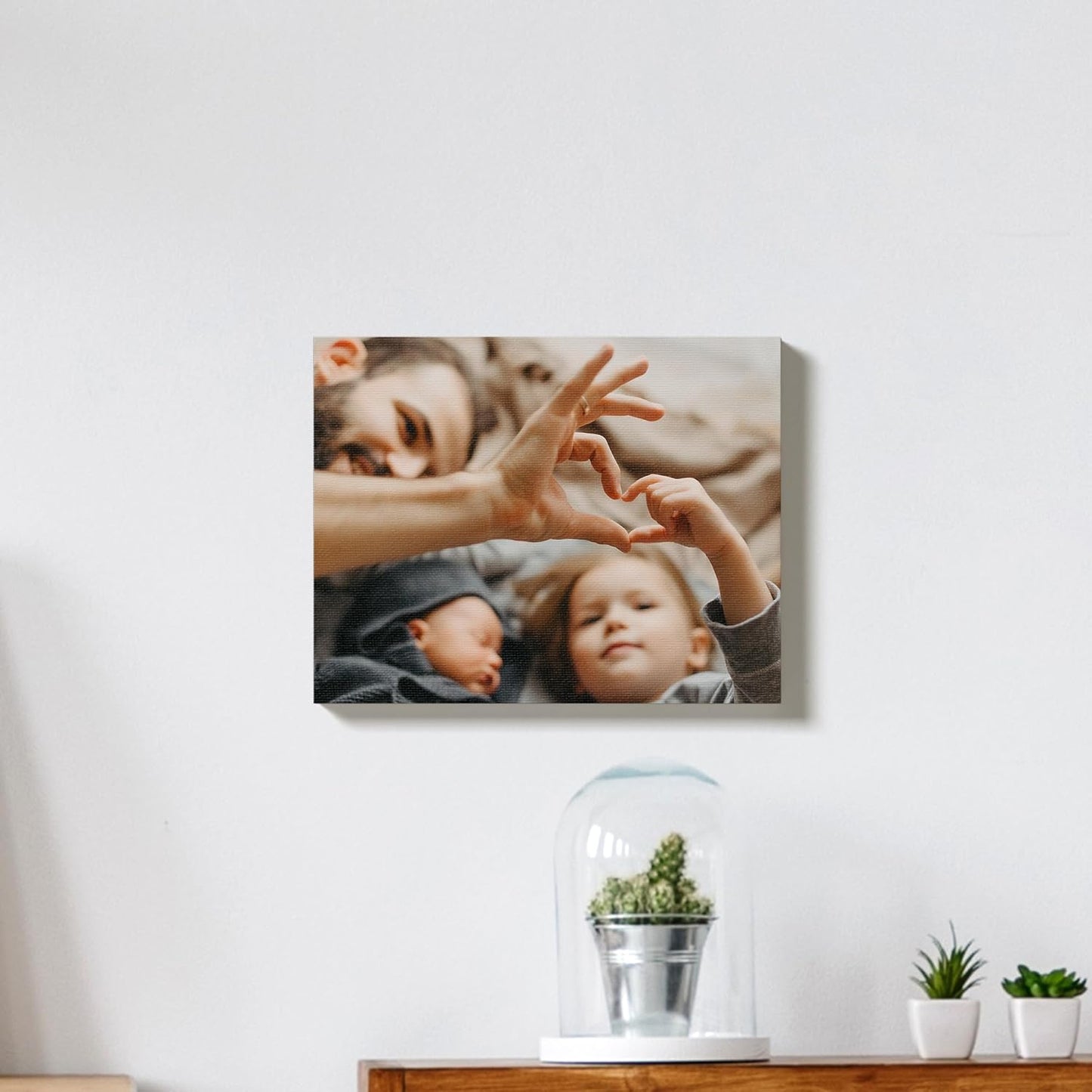 BuildASign Custom Canvas Prints with Your Photos – Personalized Picture To Canvas Wall Art, Perfect for Home Decor, Gifts & Keepsakes, Ready to Hang (16" L x 20" W x .75”D, Classic Black)