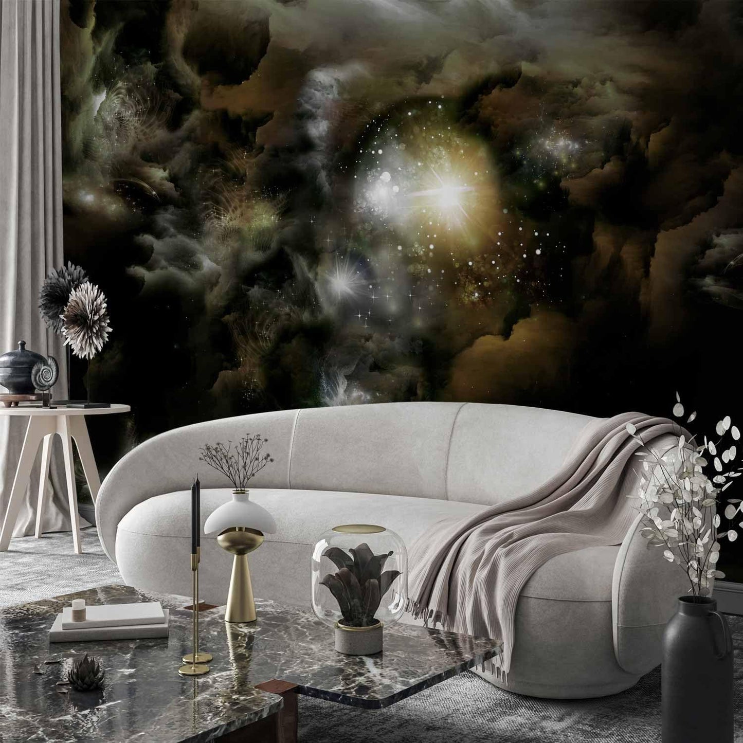 artgeist Premium Wall Mural Cosmos Galaxy 177x124 in - XXL Non-Woven Wallpaper Fleece Wall Decor Photo Print Picture Image Design Home n-A-0027-a-b