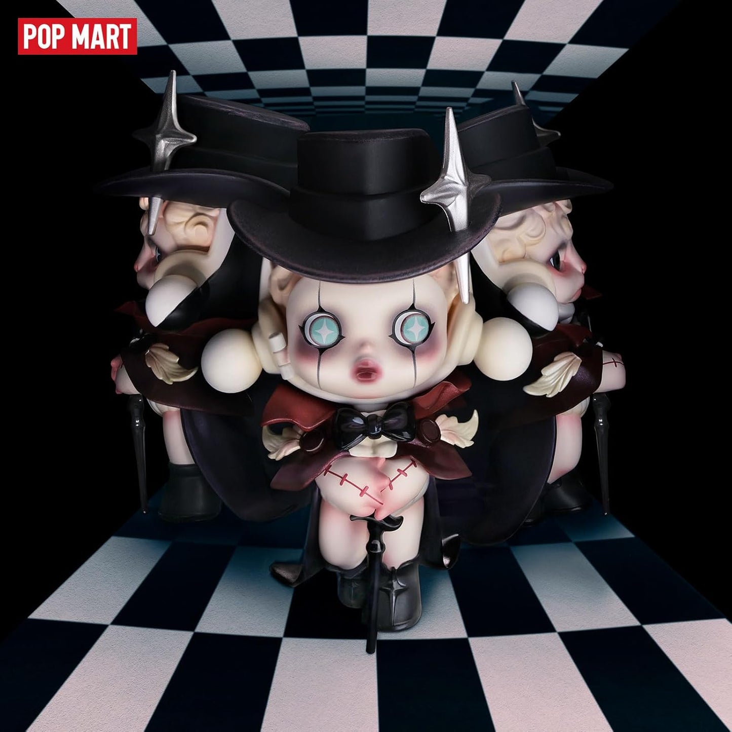 POP MART SKULLPANDA Image Of Reality Series Figures, SKULLPANDA Blind Box Figures, Random Design Action Figures Collectible Toys Home Decorations, Holiday Birthday Gifts for Girls and Boys, Single Box