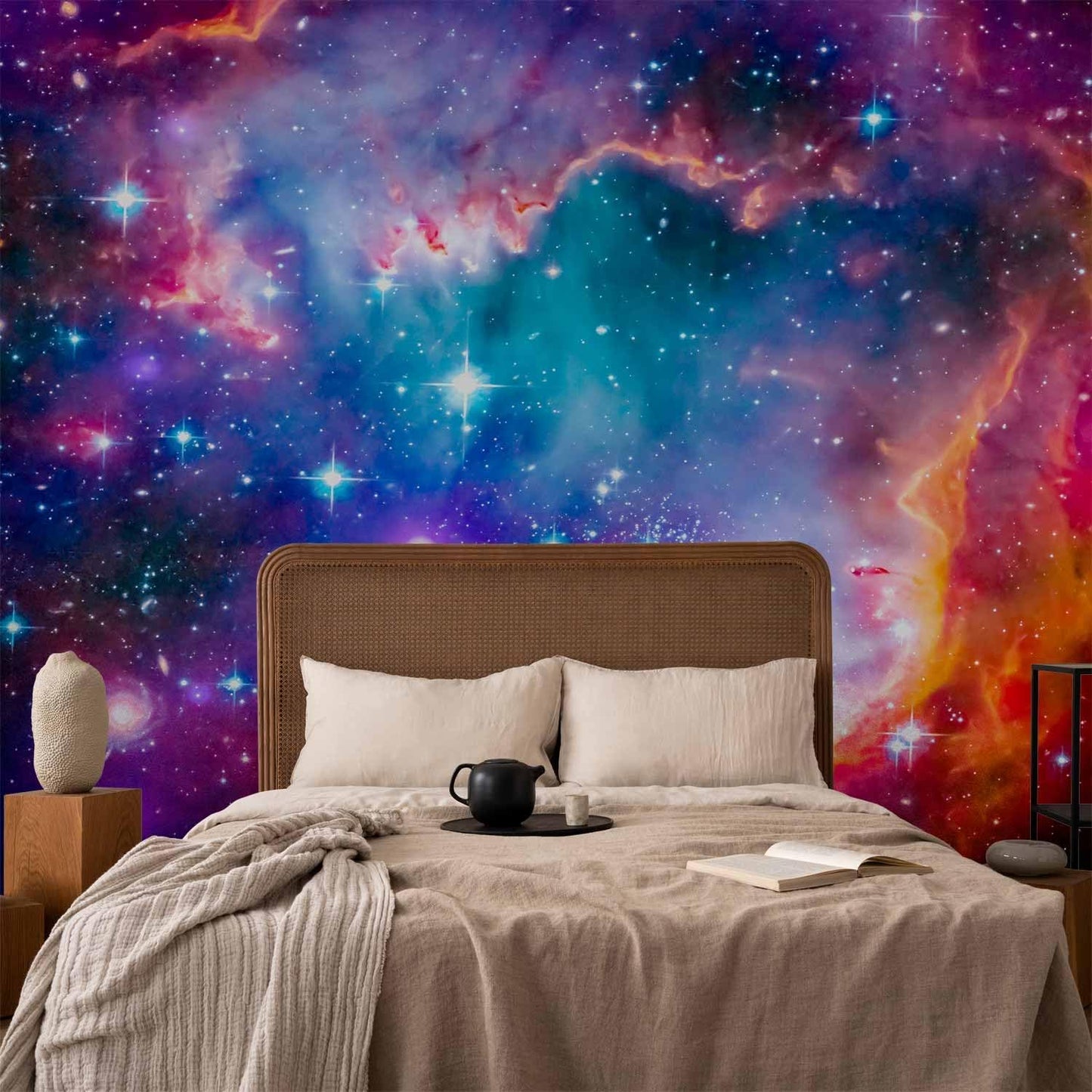 artgeist Premium Wall Mural Abstract 138x101 in - Non-Woven Wallpaper Fleece Wall Decor Photo Print Picture Image Design Abstract Cosmos Sky Star i-G-10010-a-a