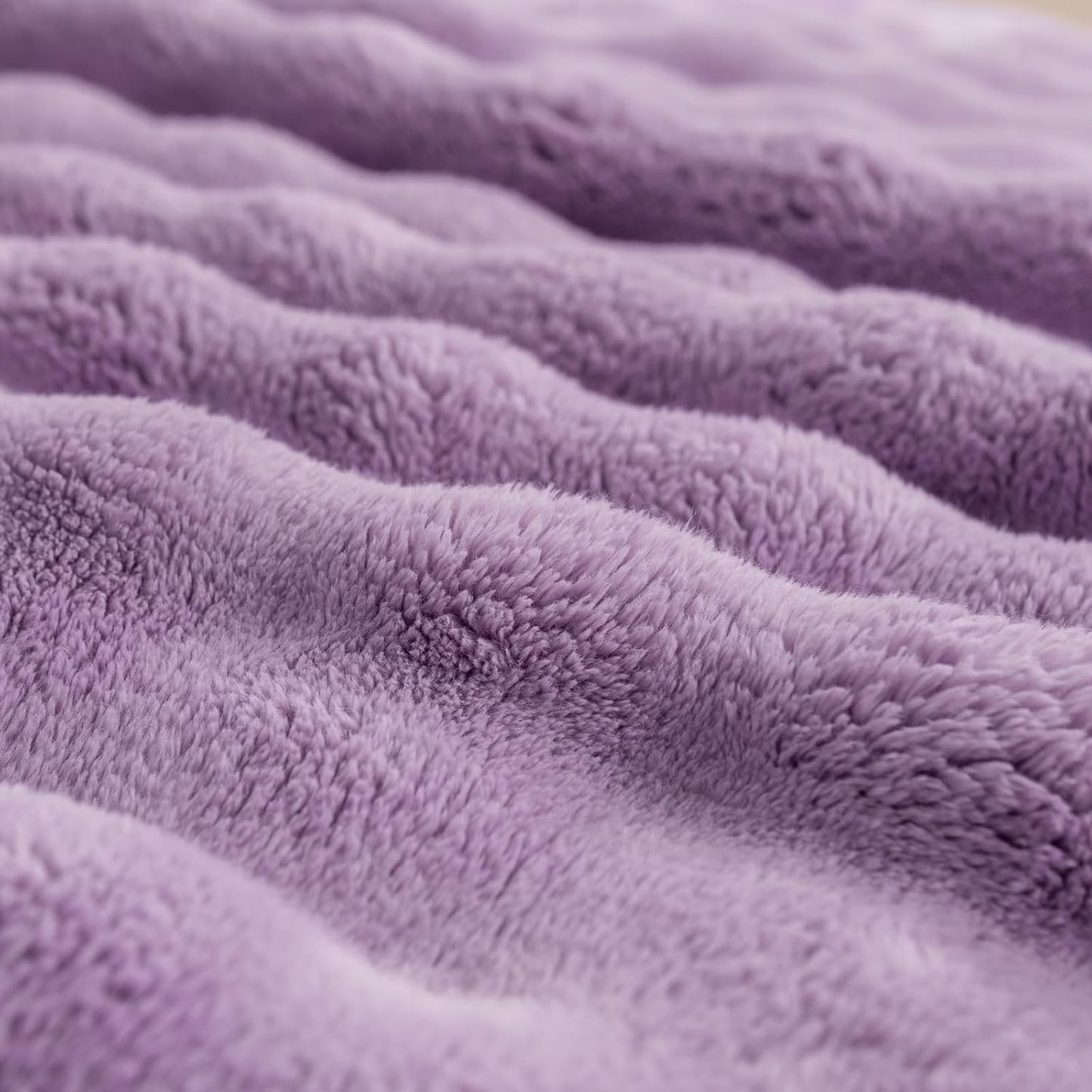 YUSOKI Luxury 3D Bubble Throw Blanket 3.1lb,All Ages,Home Decoration, (Lilac Purple,60 * 80inches)