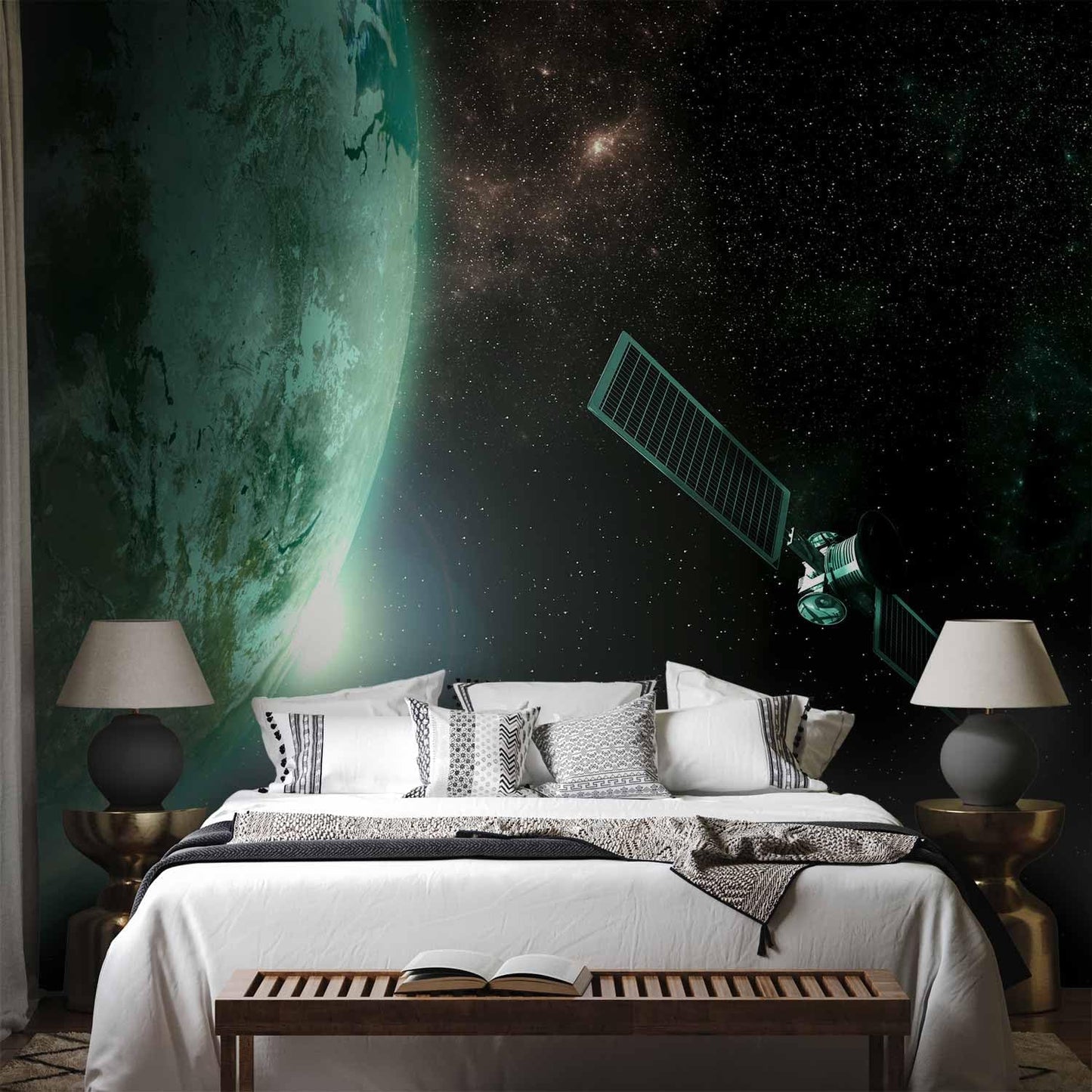 artgeist Wall Mural Cosmos Galaxy 79x55 in - XXL Non-Woven Wallpaper Fleece Wall Decor Photo Print Picture Image Design Home n-B-0007-a-b
