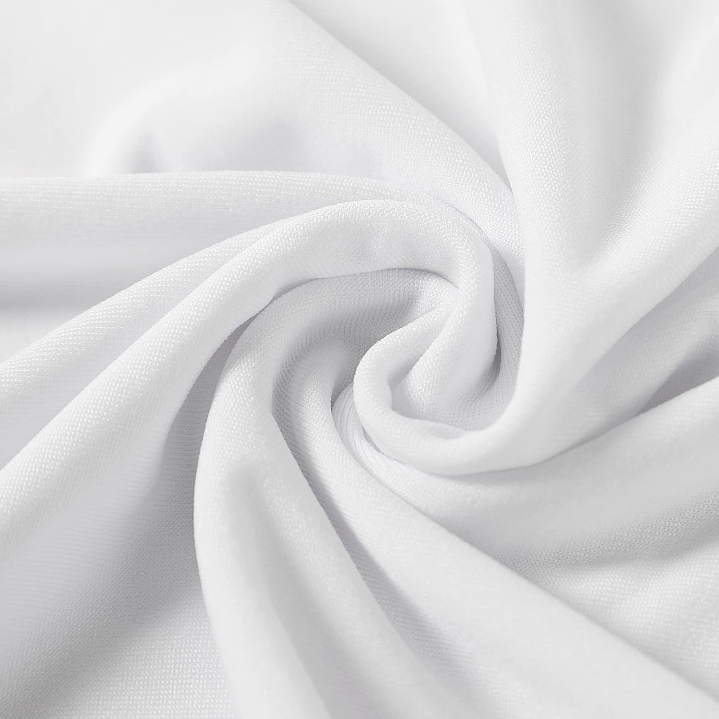 Spandex Chair Cover, 100PCS, Removable and Washable Protector for Living Room, Party, Banquet, Wedding Event, Hotel (White)