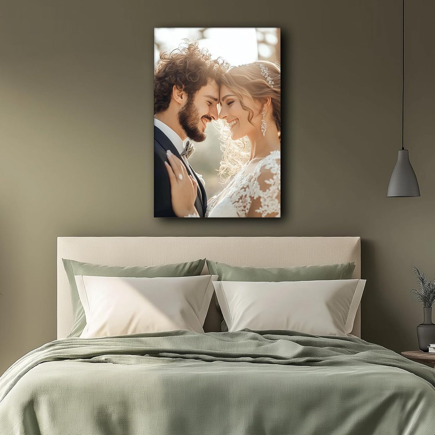 Personalized Custom Canvas Prints with Your Pictures Customize Poster Prints Personalized Canvas Pictures for Wall Bedroom Living Room Framed 36x24in
