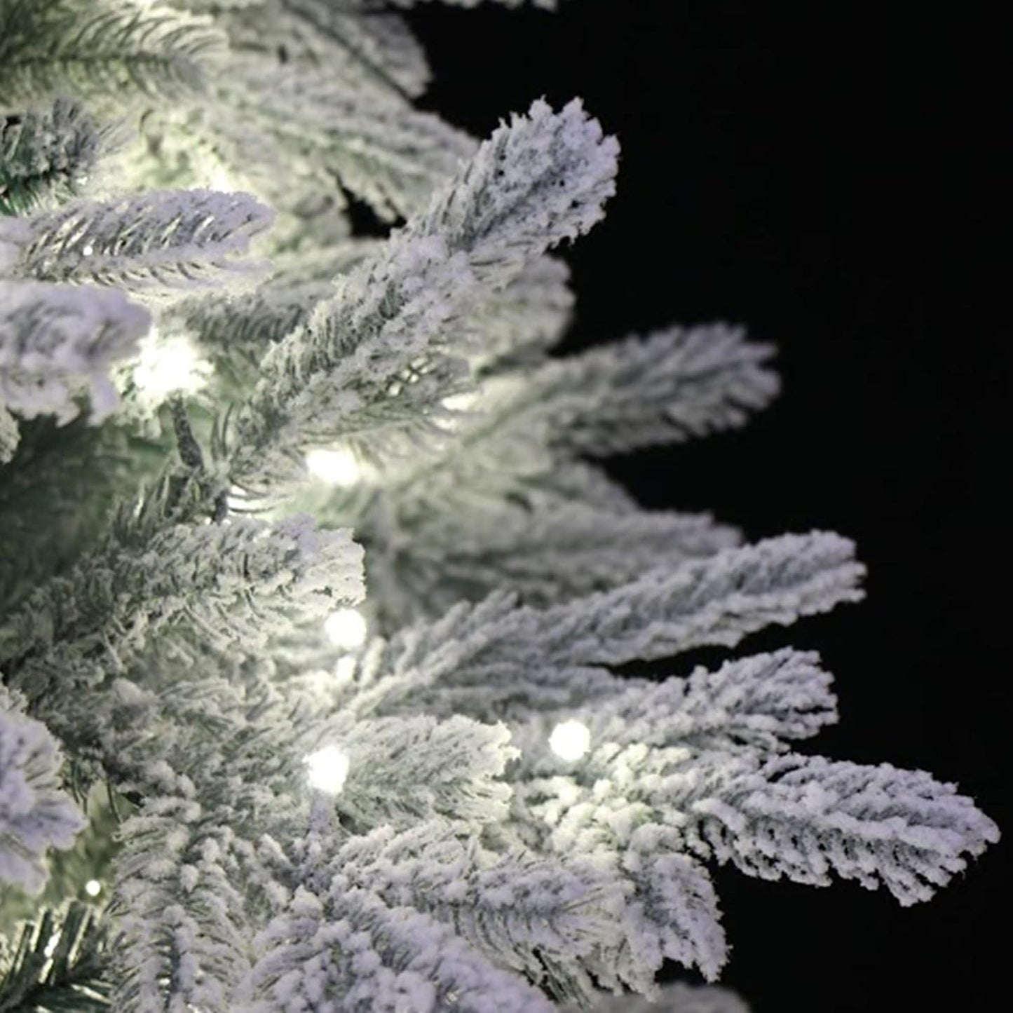 5 Foot Pre-lit Snow Angel Blue Spruce Flocked Artificial Christmas Tree (5ft Pre-lit)