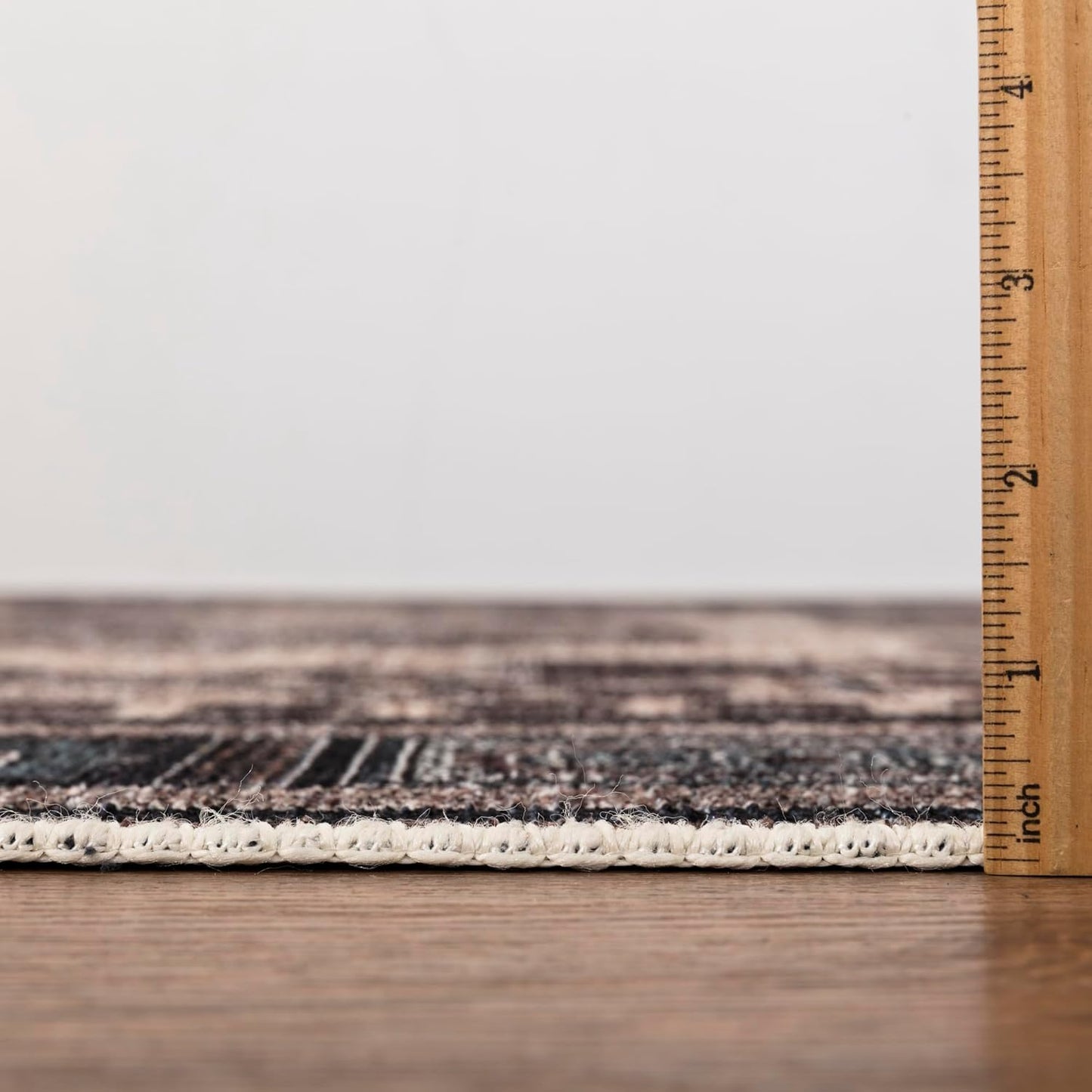 Keen Home Design 2x10 Rug - Machine Washable Runner Rug with Non-Slip Backing, Ideal for Hallway, Entryway, Kitchen, Laundry Room - Vintage, Easy Clean, Durable, Low Pile - (2'6" x 10')