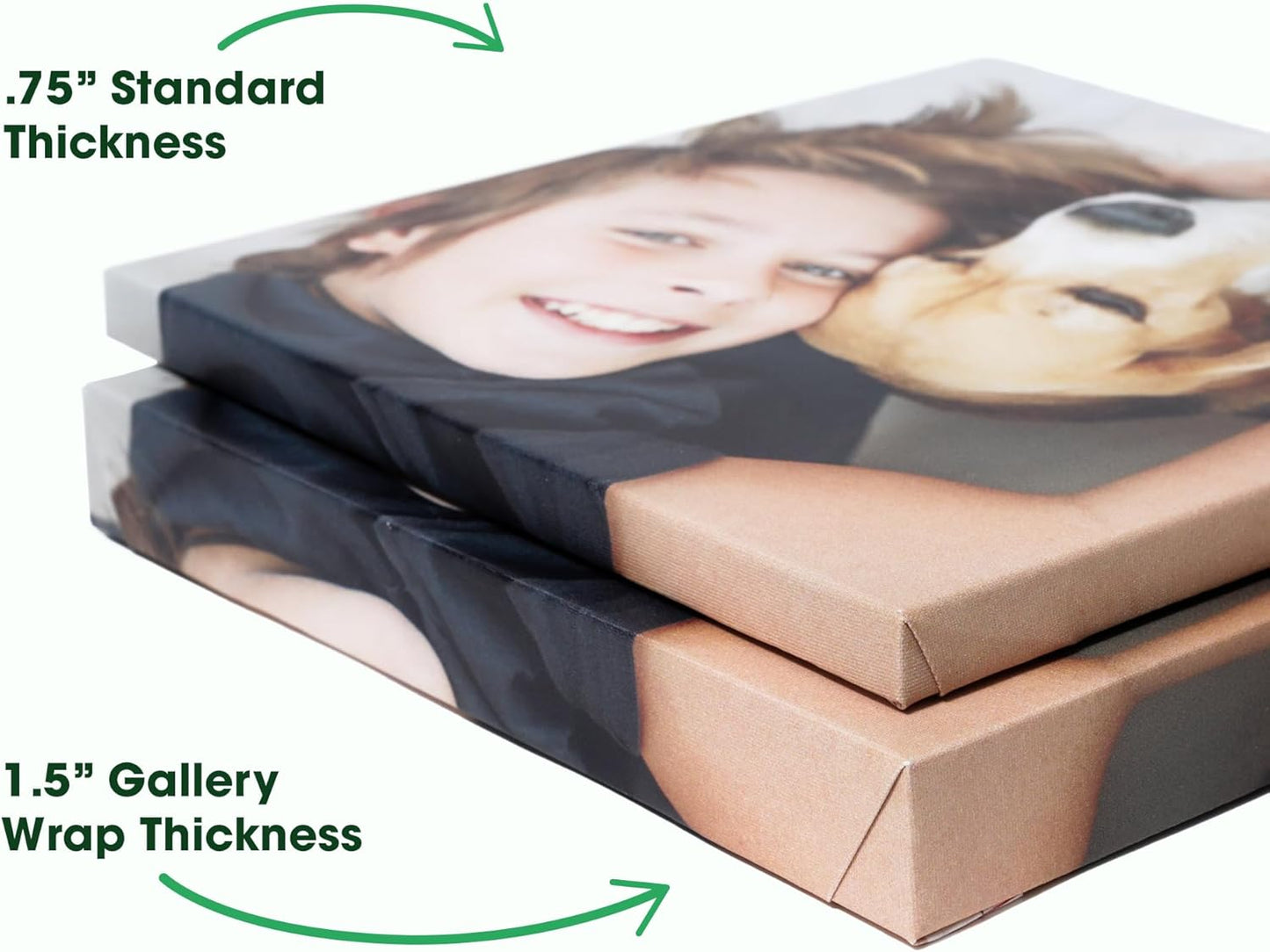 BuildASign Custom Canvas Prints with Your Photos – Personalized Picture To Canvas Wall Art, Perfect for Home Decor, Gifts & Keepsakes, Ready to Hang (12" L x 18" W x 1.5”D)