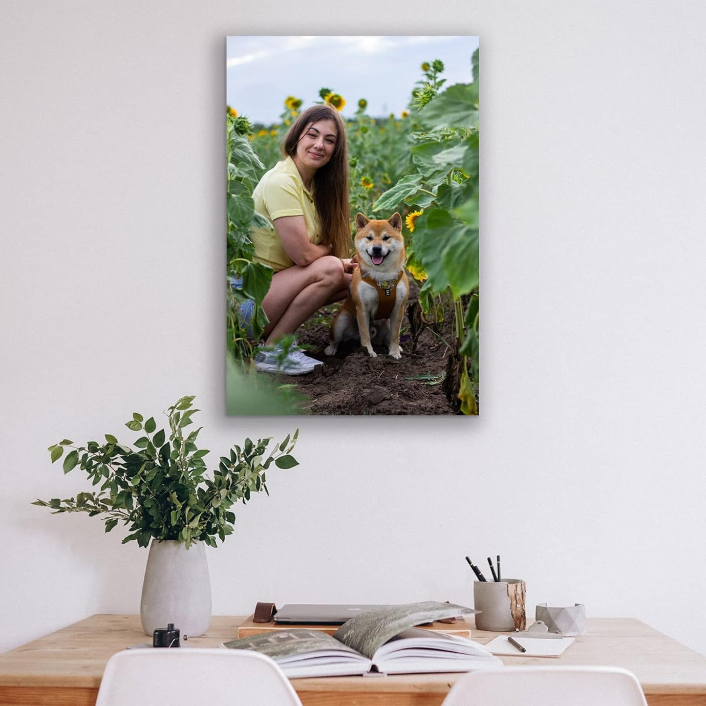 Custom Canvas Prints with Your Photos Custom Wall Art Personalized Canvas Pictures for Pet/Family Gifts for Mom/Men/Women (10'' W x 10'' H)