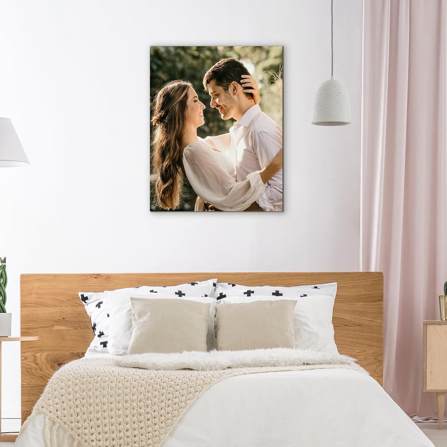 WayToLight Custom Canvas Prints with Your Photos Framed Personalized Picture Canvas Prints Wall Art Ideal for Home Decor Christmas Family Gifts (16" x 24")