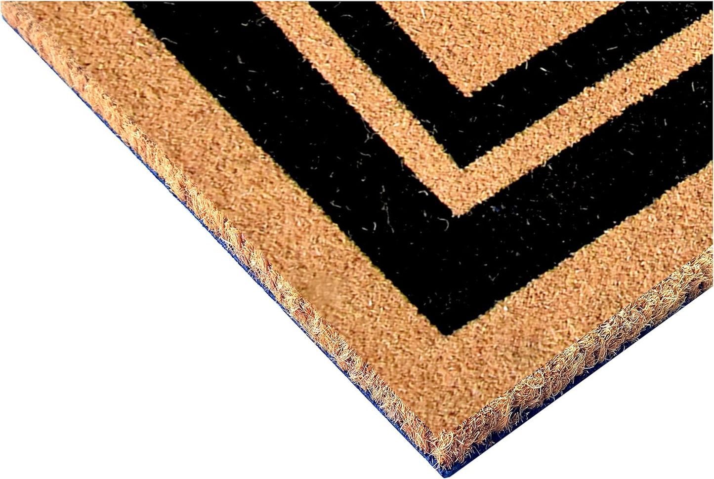 Calloway Mills 152963672W Black Border 36" x 72" Monogram Doormat Letter (W)