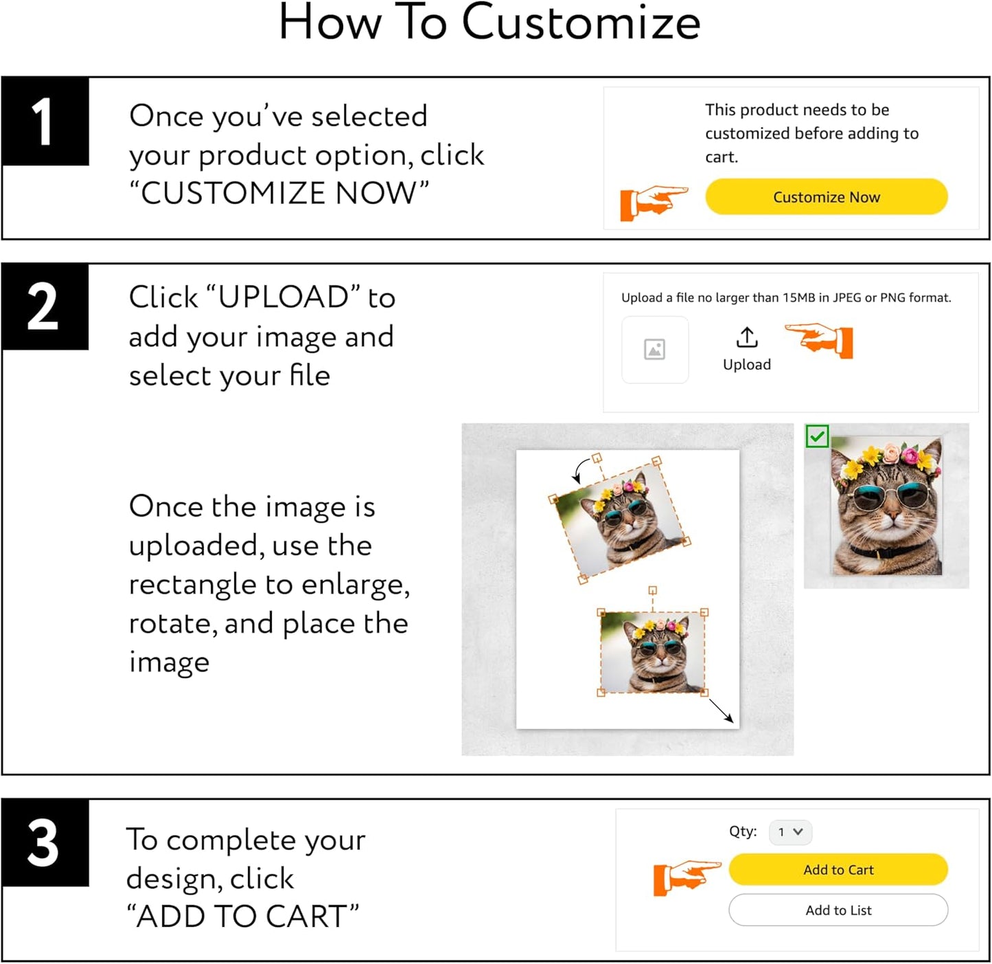Custom Poster Print, 40x20, Upload Any Photos/Images, Personalized Photo Prints, DIY Your Own Poster, Photo to Poster Printing