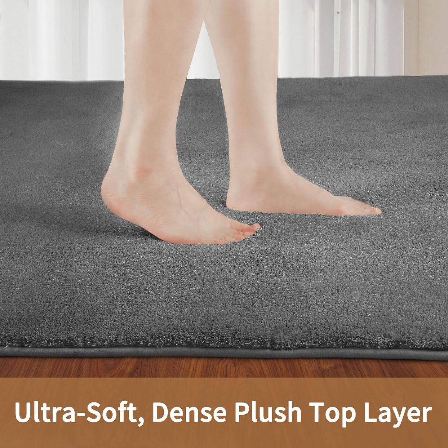 Sour Lemon 10x14 Area Rugs for Living Room, Soft Large Area Rug Fluffy Rugs for Bedroom，Machine Washable Area Rug Non Slip Carpet Rug for Living Room Playroom Kids Room Home Decor