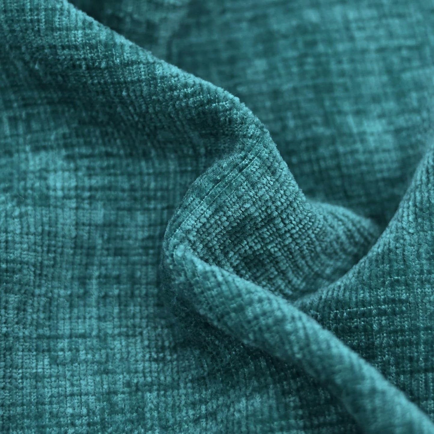 CaliTime Throw Pillow Covers Decorative 20 X 20 Inches Pack of 2 Cozy Chenille Cushion Cases for Couch Sofa Bed Living Room Home Teal