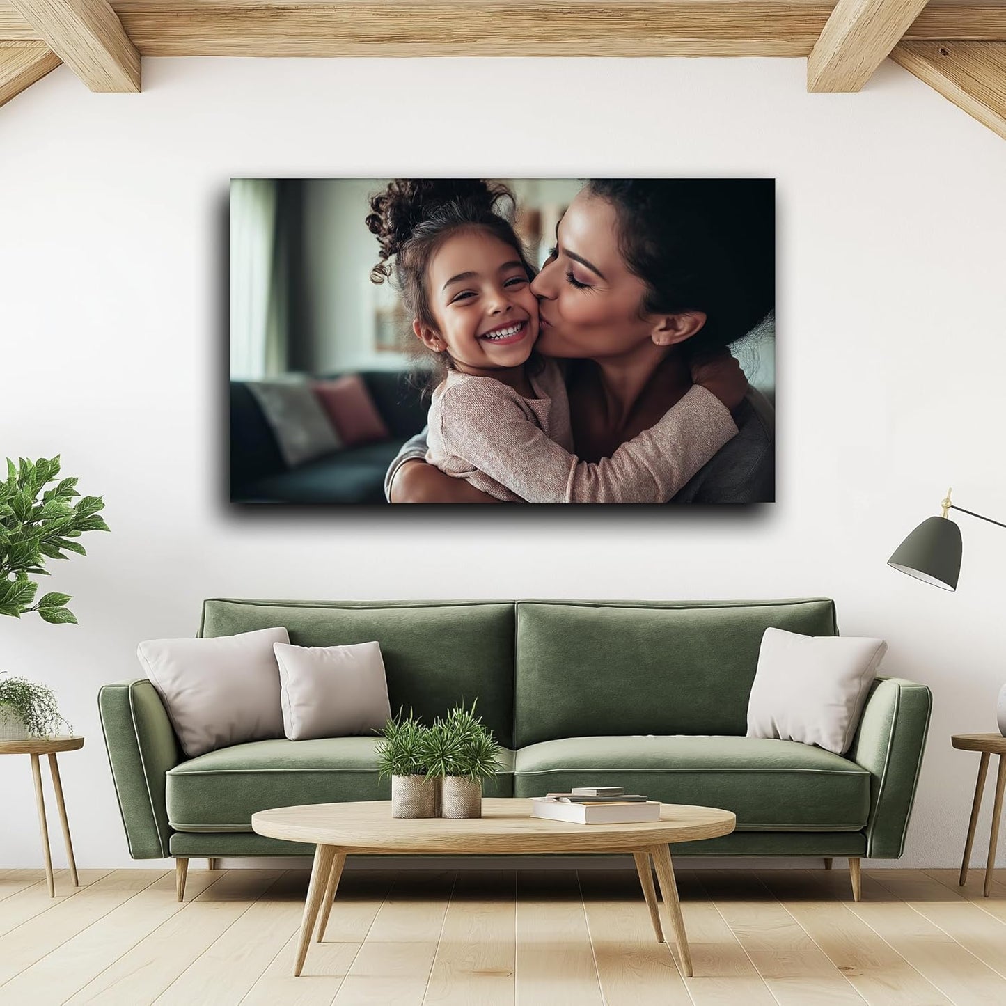 Custom Framed Photo Prints Customize Canvas Wall Picture Personalized Canvas Pictures for Wall Decor Custom Canvas Prints with Photos Personalized Picture Frames for Living Room 18x12in