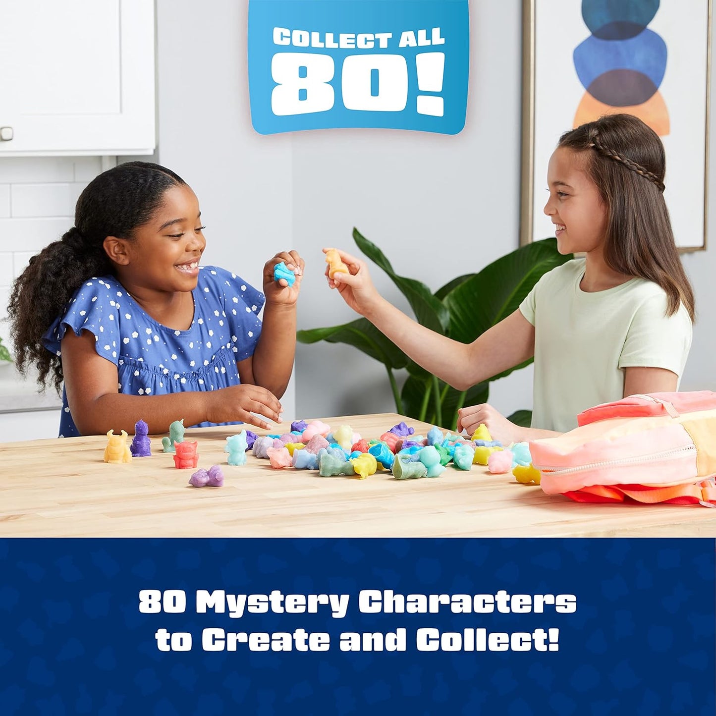 Elmer’s Squishies Kids’ Activity Kit, DIY Squishy Toy Kit Creates 2 Mystery Characters, 12 Piece Kit