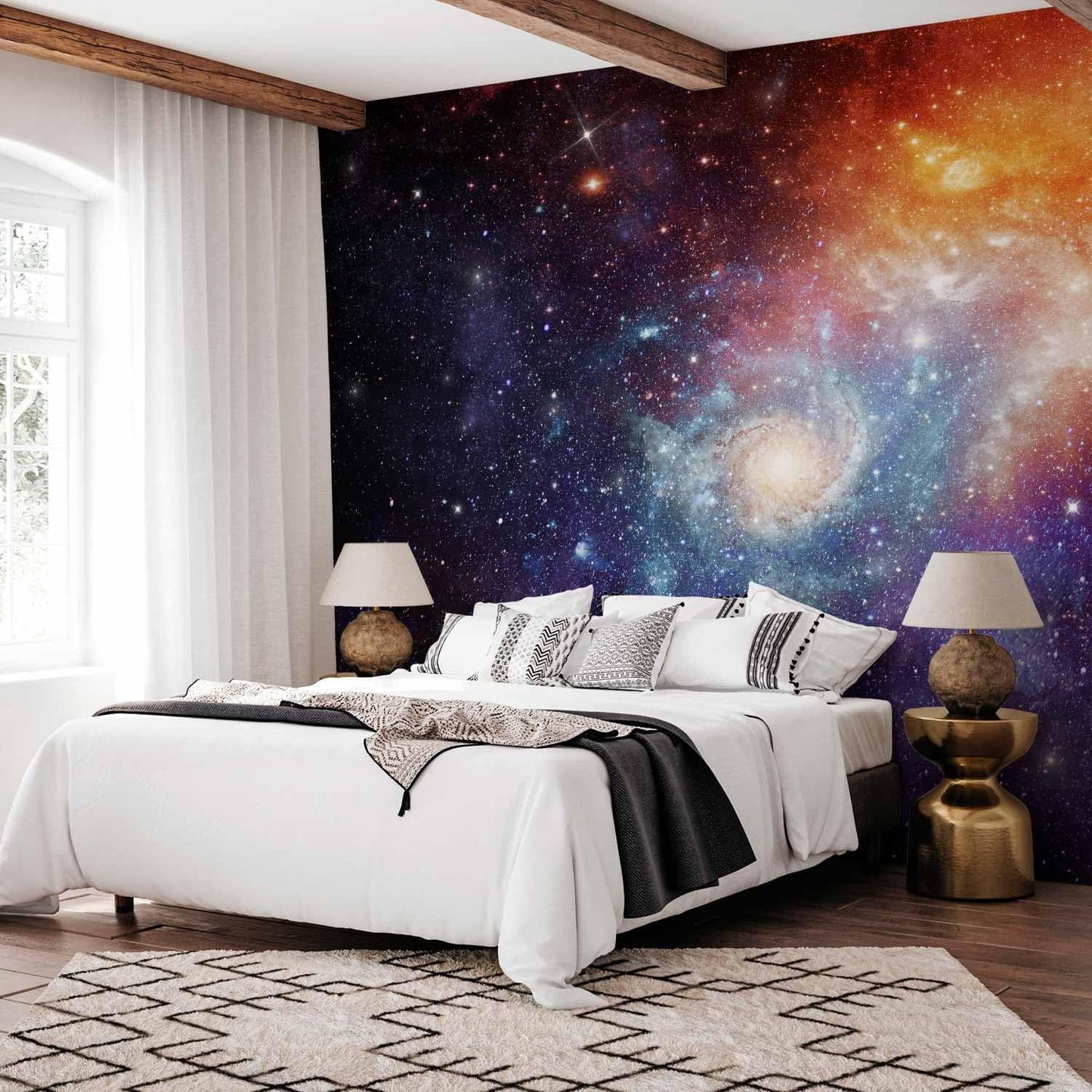 artgeist Premium Wall Mural Cosmos Galaxy 79x55 in - XXL Non-Woven Wallpaper Fleece Wall Decor Photo Print Picture Image Design Home f-C-0101-a-a