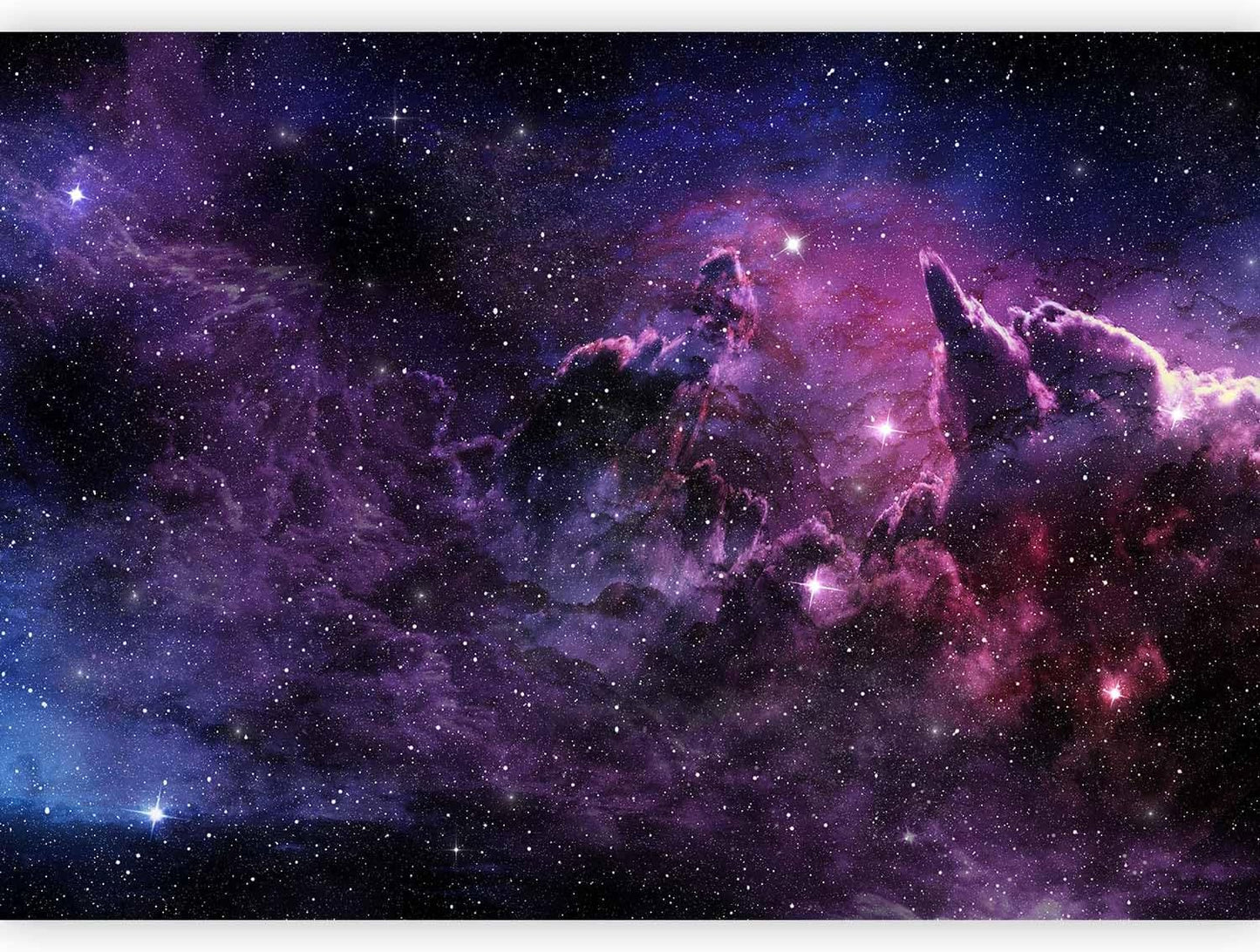 artgeist Wall Mural Cosmos Galaxy 116x83 in - Peel and Stick Self-Adhesive Wallpaper Removable Large Sticker Foil Wall Decor Print Picture Image Design a-C-0022-a-a