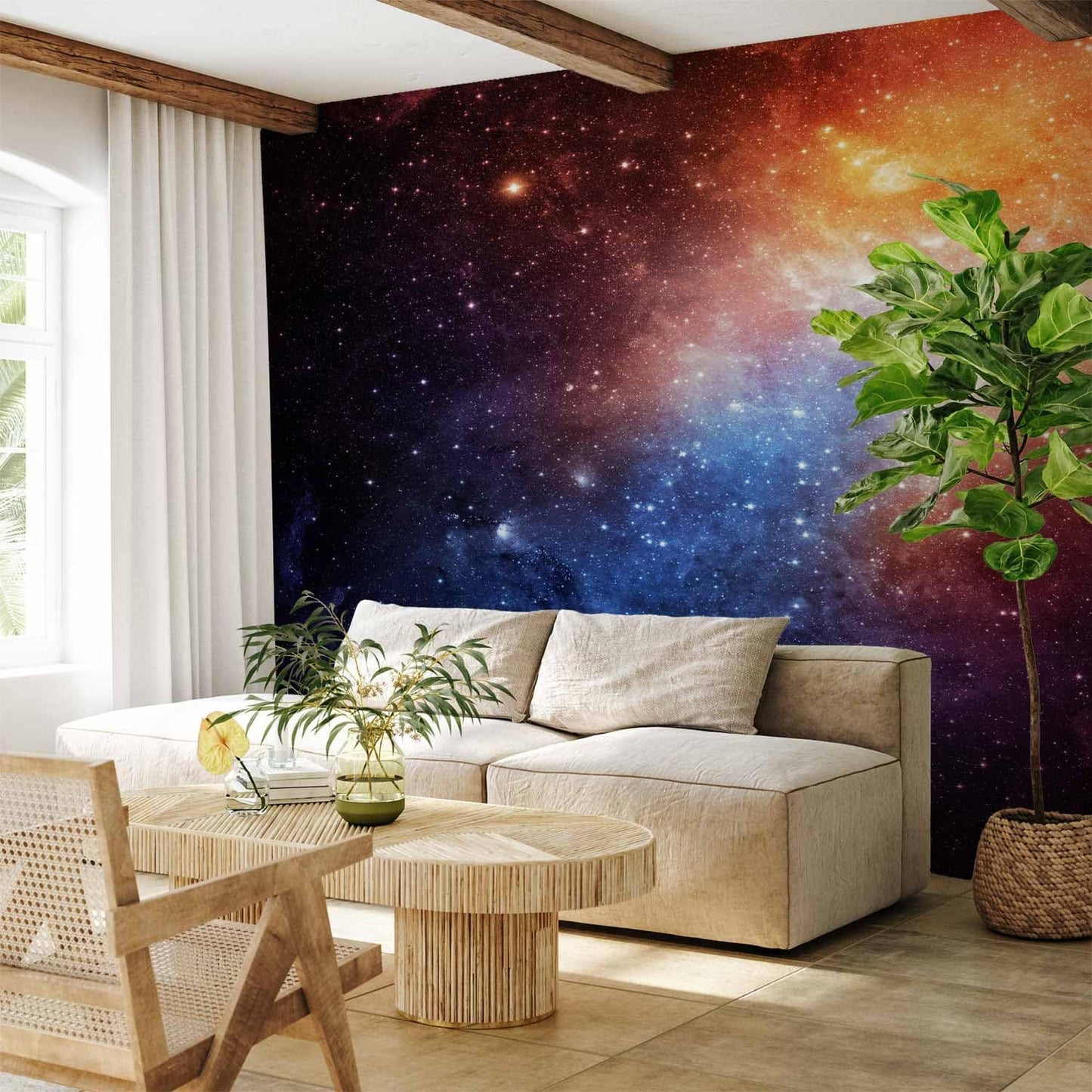 artgeist Wall Mural Cosmos Galaxy 138x101 in - XXL Non-Woven Wallpaper Fleece Wall Decor Photo Print Picture Image Design Home f-B-0057-a-a