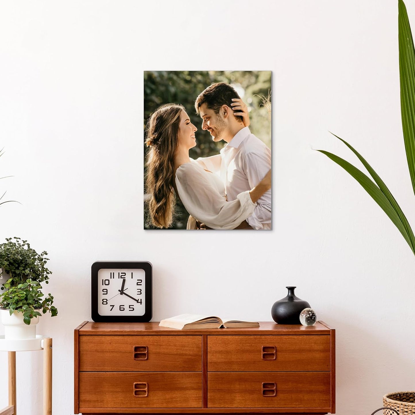 WayToLight Custom Canvas Prints with Your Photos Framed Personalized Picture Canvas Prints Wall Art Ideal for Home Decor Christmas Family Gifts (16" x 24")