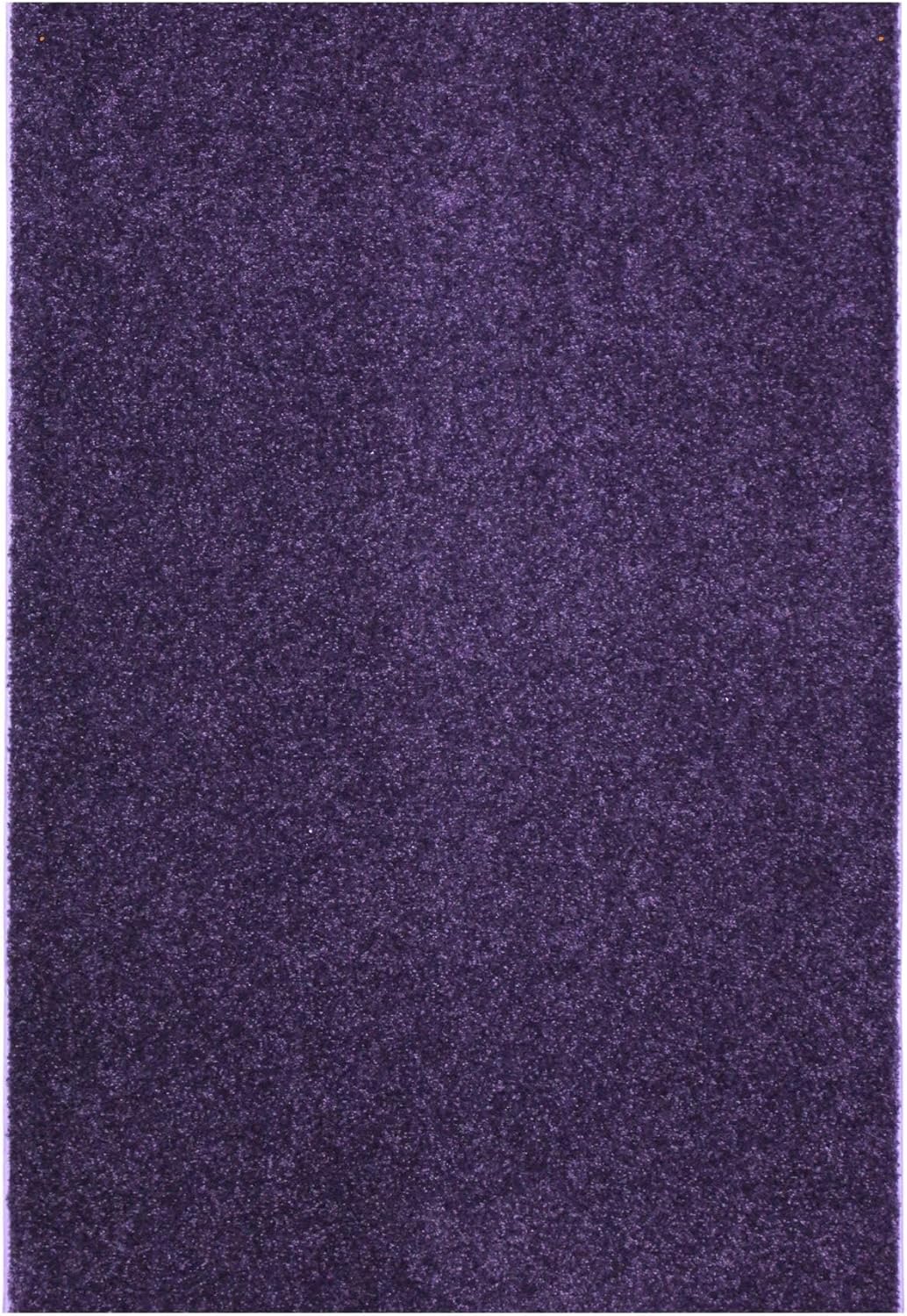 KOECKRITZ Soft and Colorful Kids Classroom Area Rugs (Passes Flammability Pill Test) Many Sizes and Bright Colors to Select from (9' x 9', Eggplant)