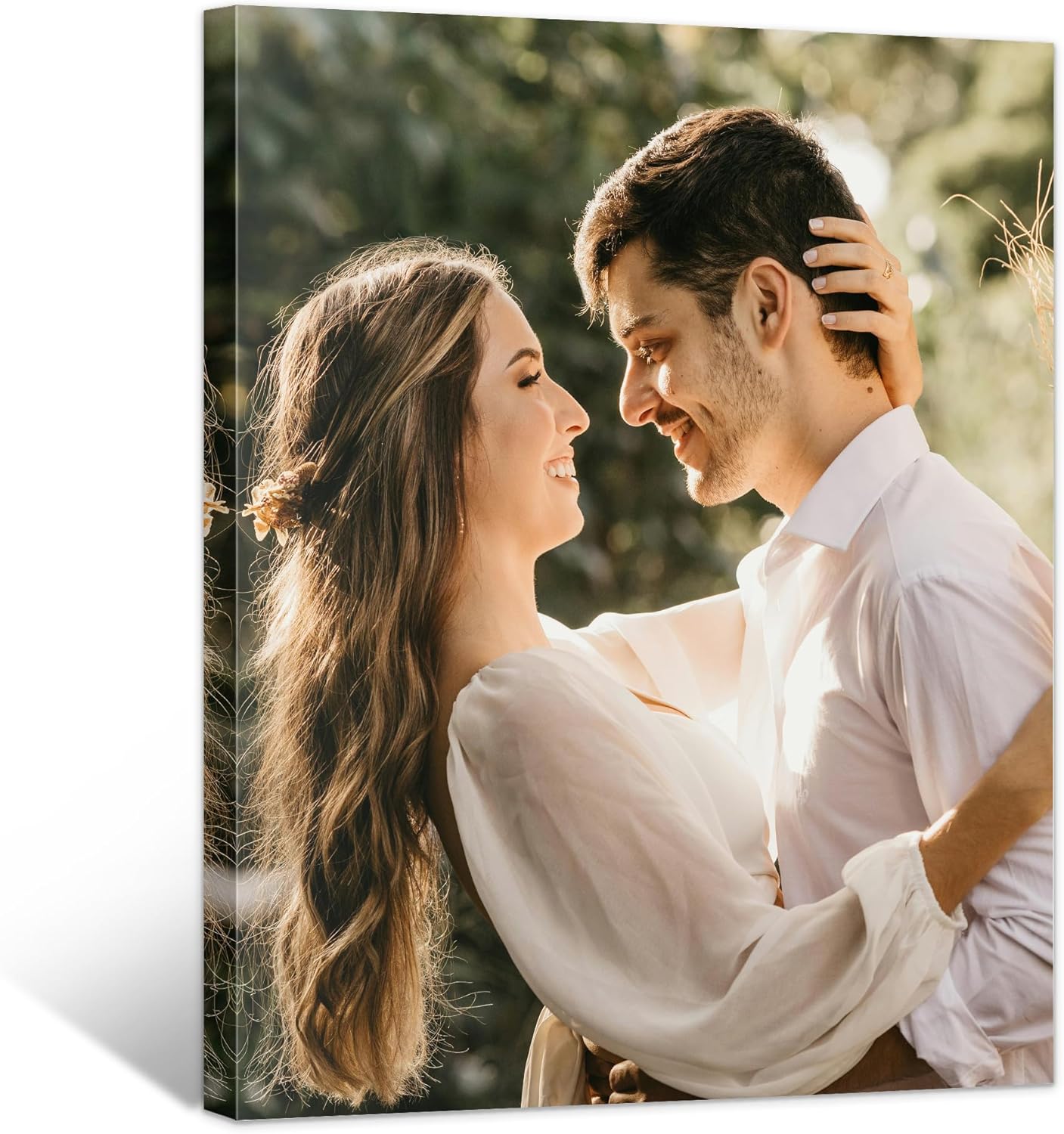WayToLight Custom Canvas Prints with Your Photos Framed Personalized Picture Canvas Prints Wall Art Ideal for Home Decor Christmas Family Gifts (8" x 10")