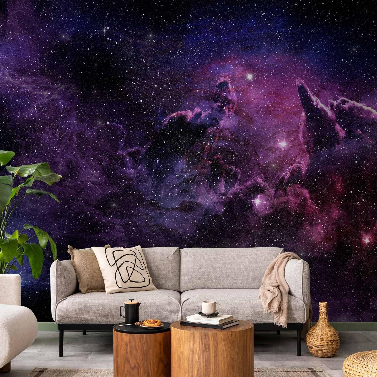 artgeist Premium Wall Mural Cosmos Galaxy 79x55 in - XXL Non-Woven Wallpaper Fleece Wall Decor Photo Print Picture Image Design Home a-C-0022-a-a