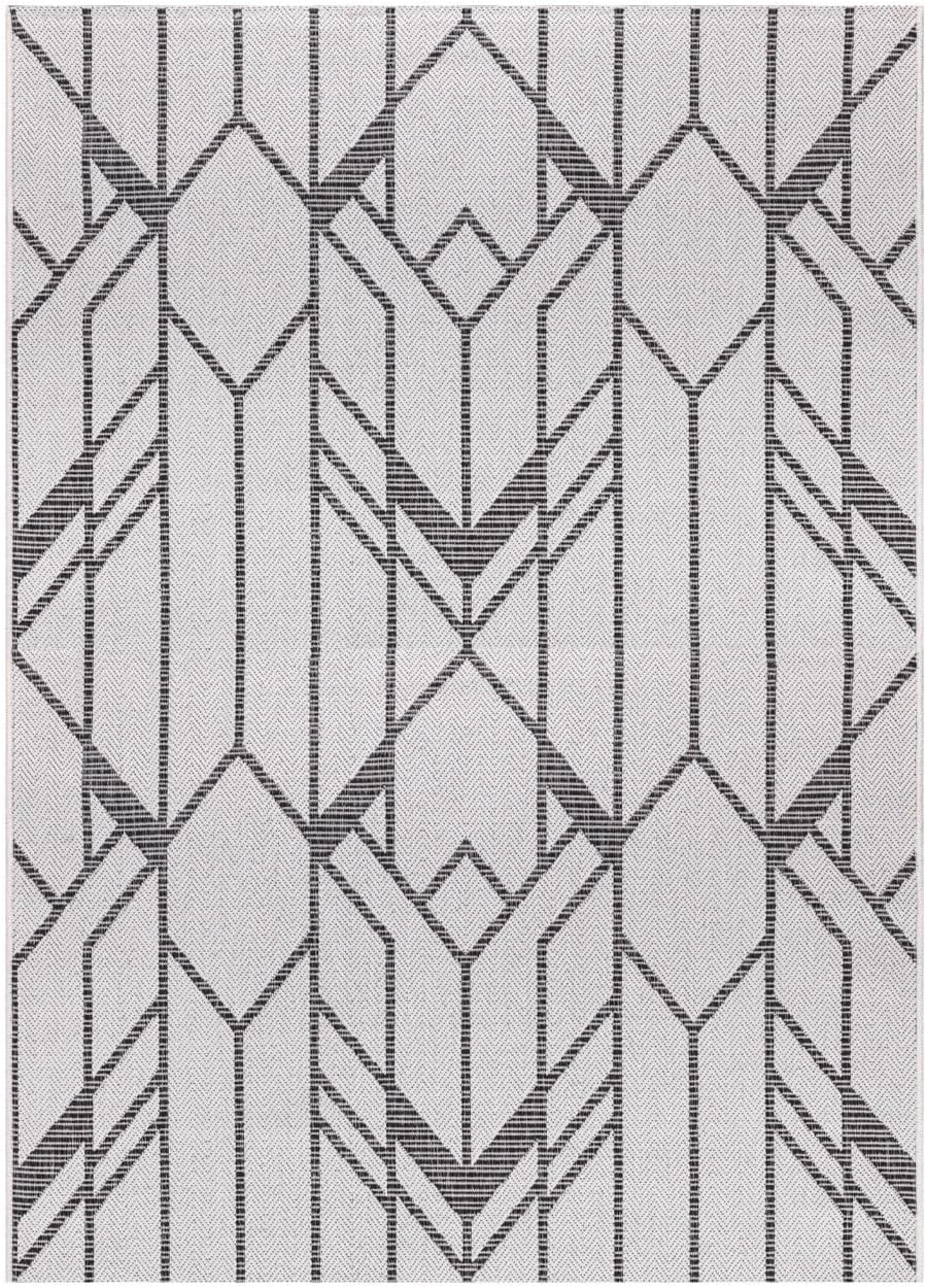 Keen Home Design Terrace Outdoor Area Rug - 5x8 Washable Indoor/Outdoor Rug for Patio, Kitchen, Balcony, Beach, Garden, Deck and Porch, Size: 5'3"x7'7"